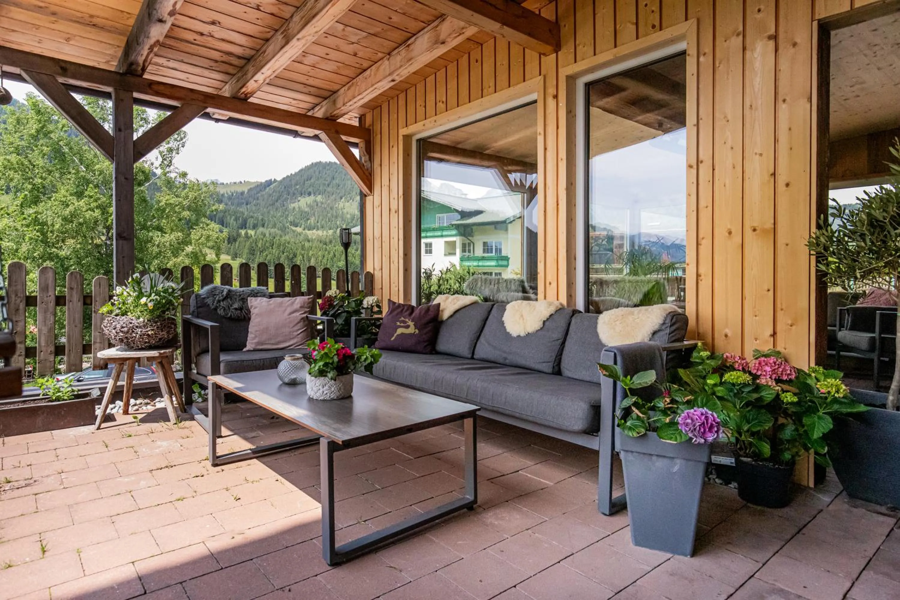 Balcony/Terrace in Landhotel Anna