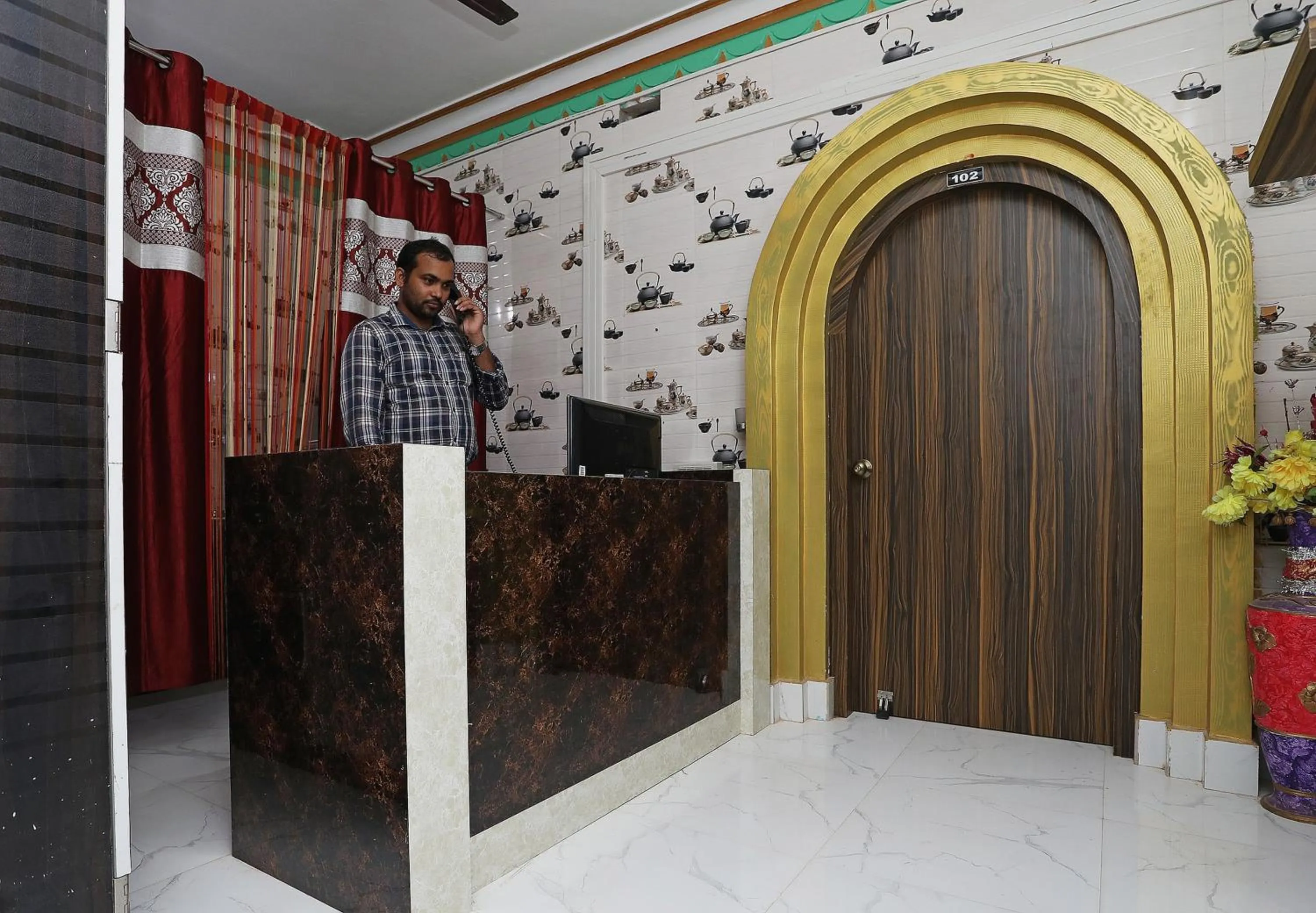 Lobby or reception in Hotel O Aradhya Residency