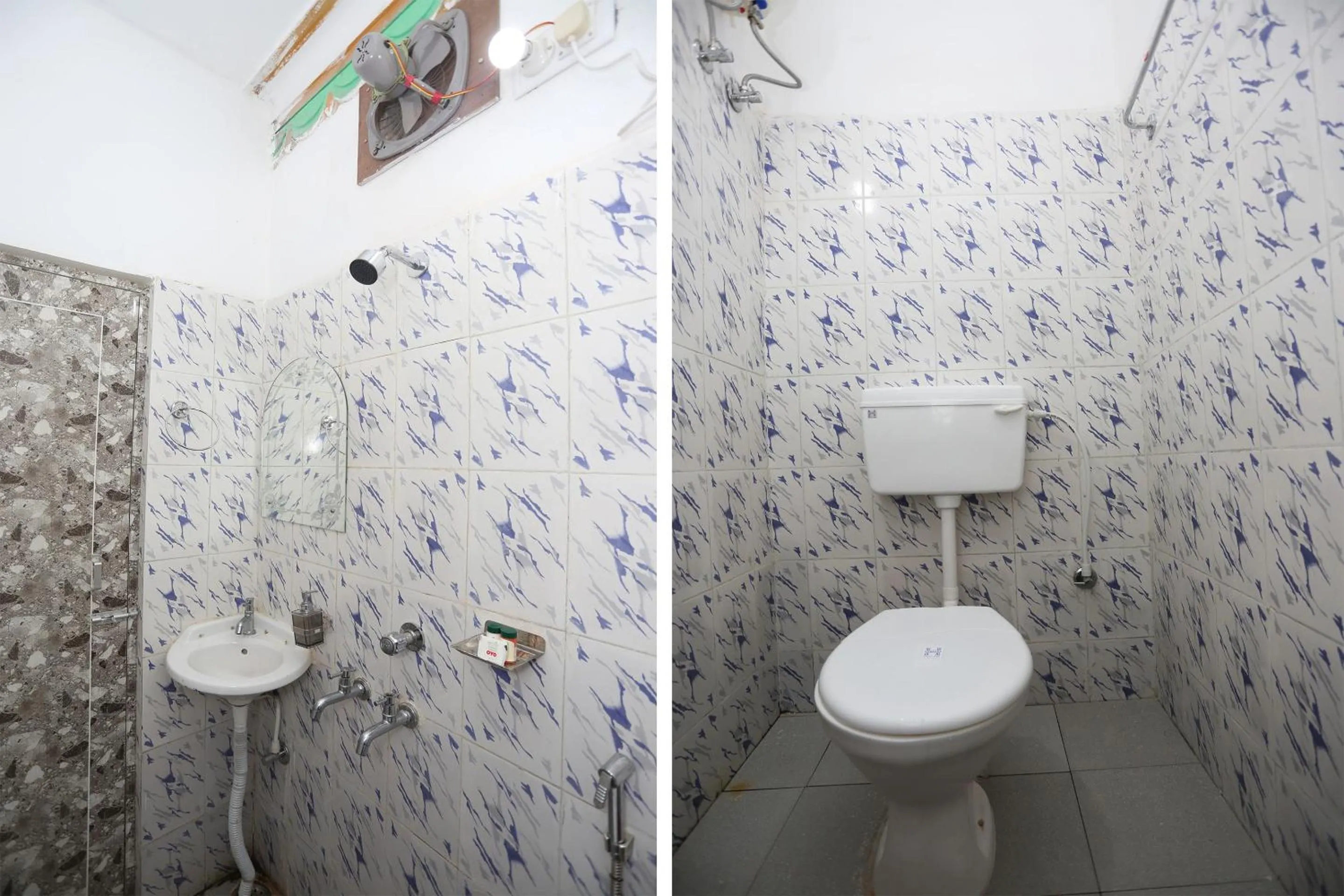 Bathroom in Hotel O Aradhya Residency