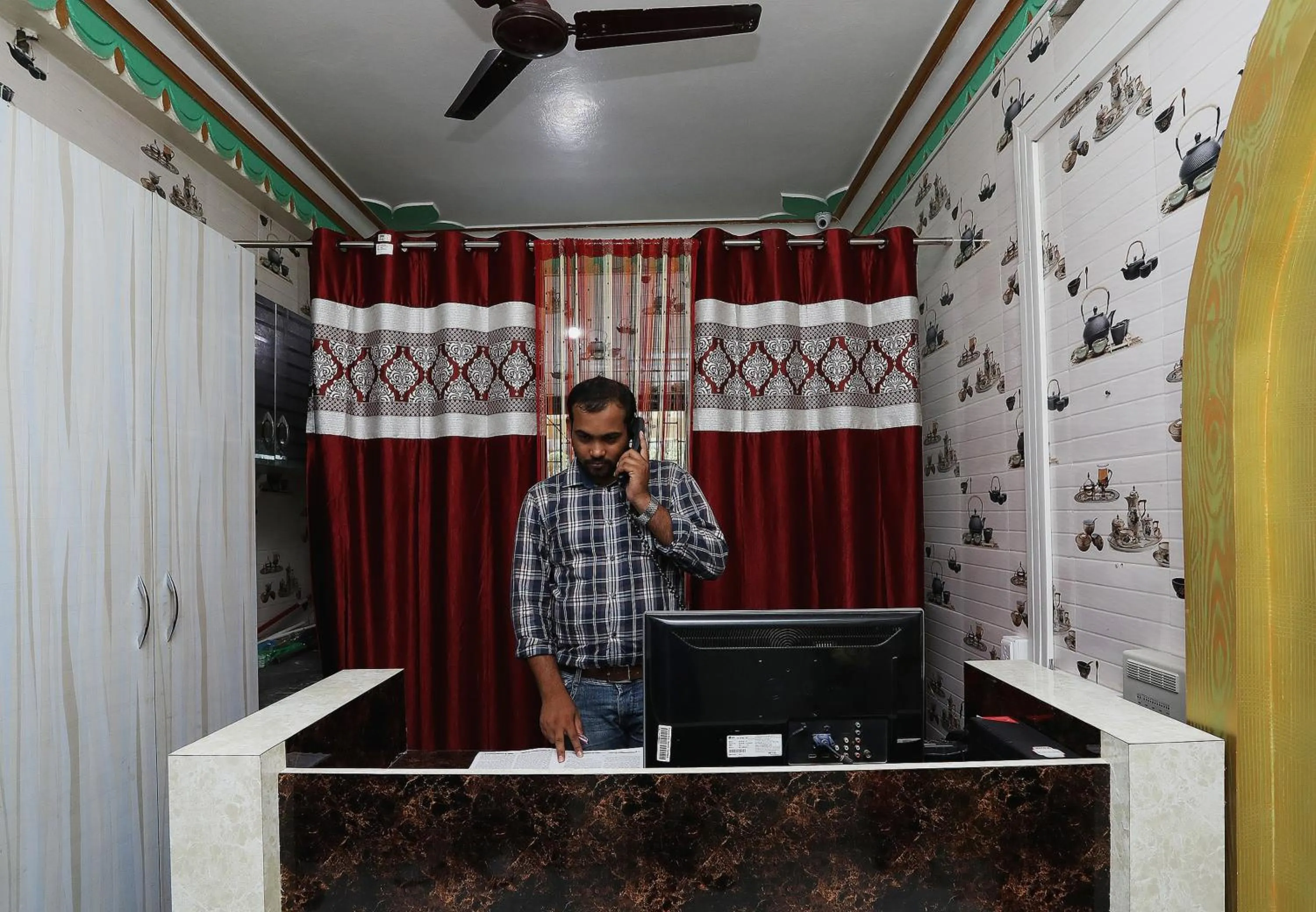 Lobby or reception in Hotel O Aradhya Residency