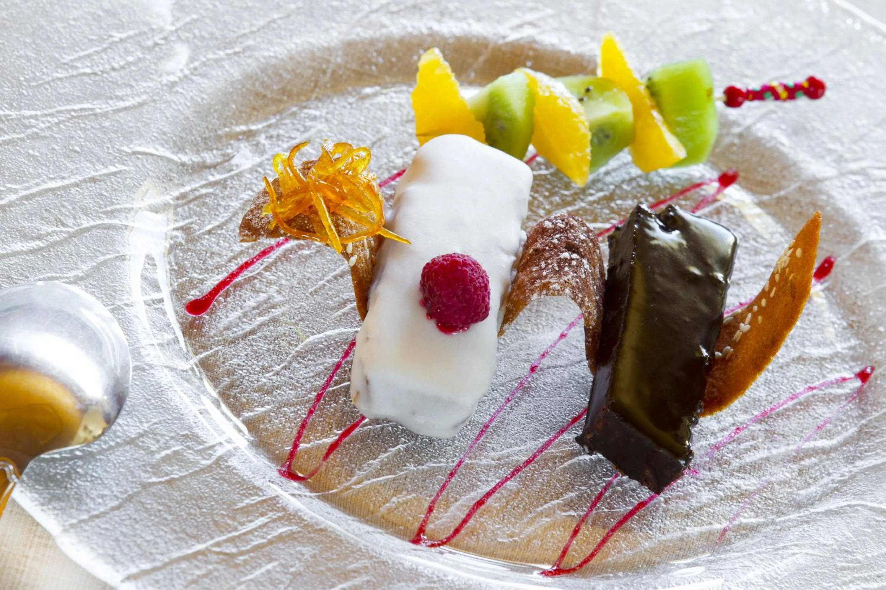 Food close-up in L'Hermine Blanche