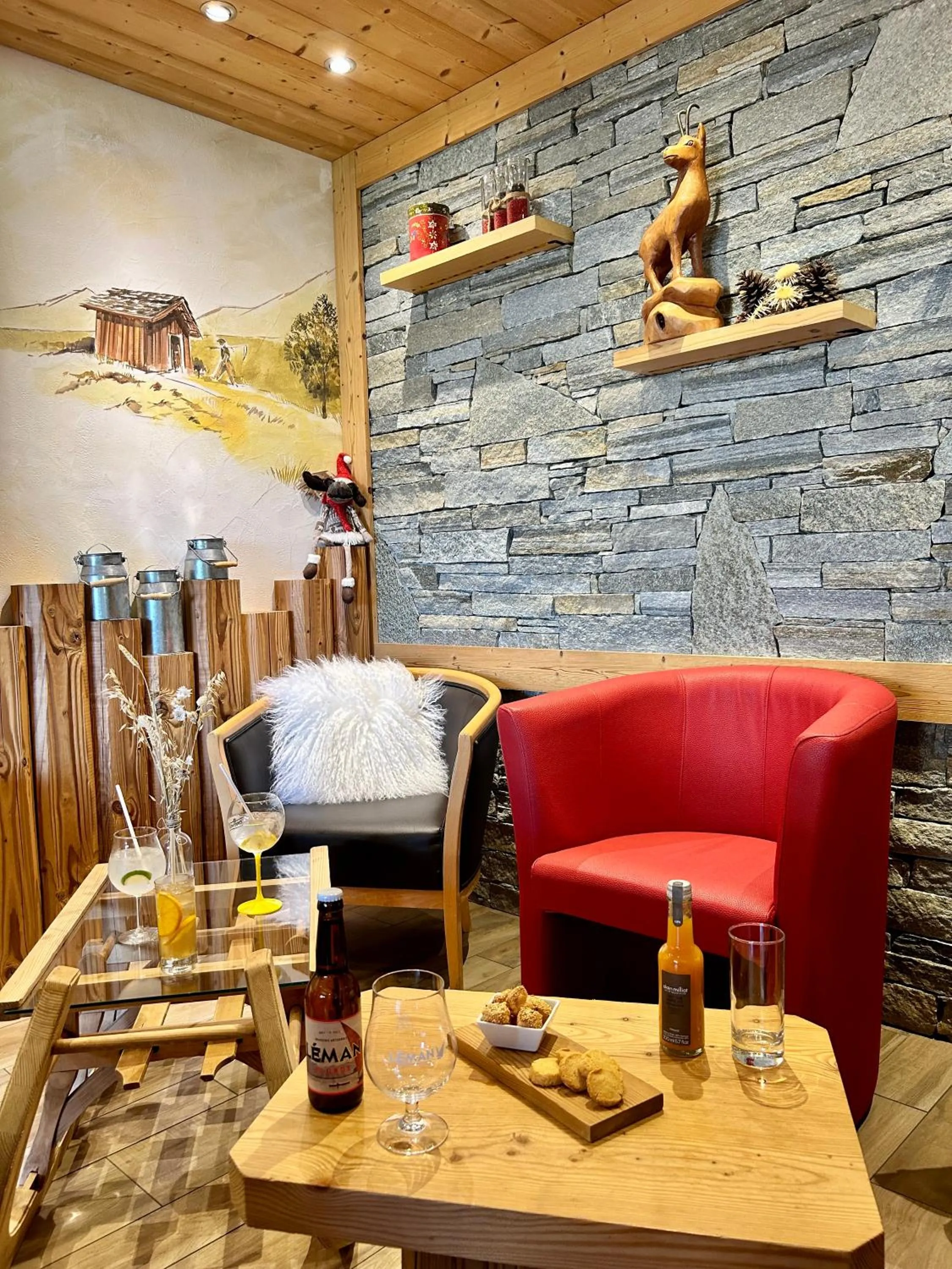 Living room in Hameau des Prodains - Hôtel