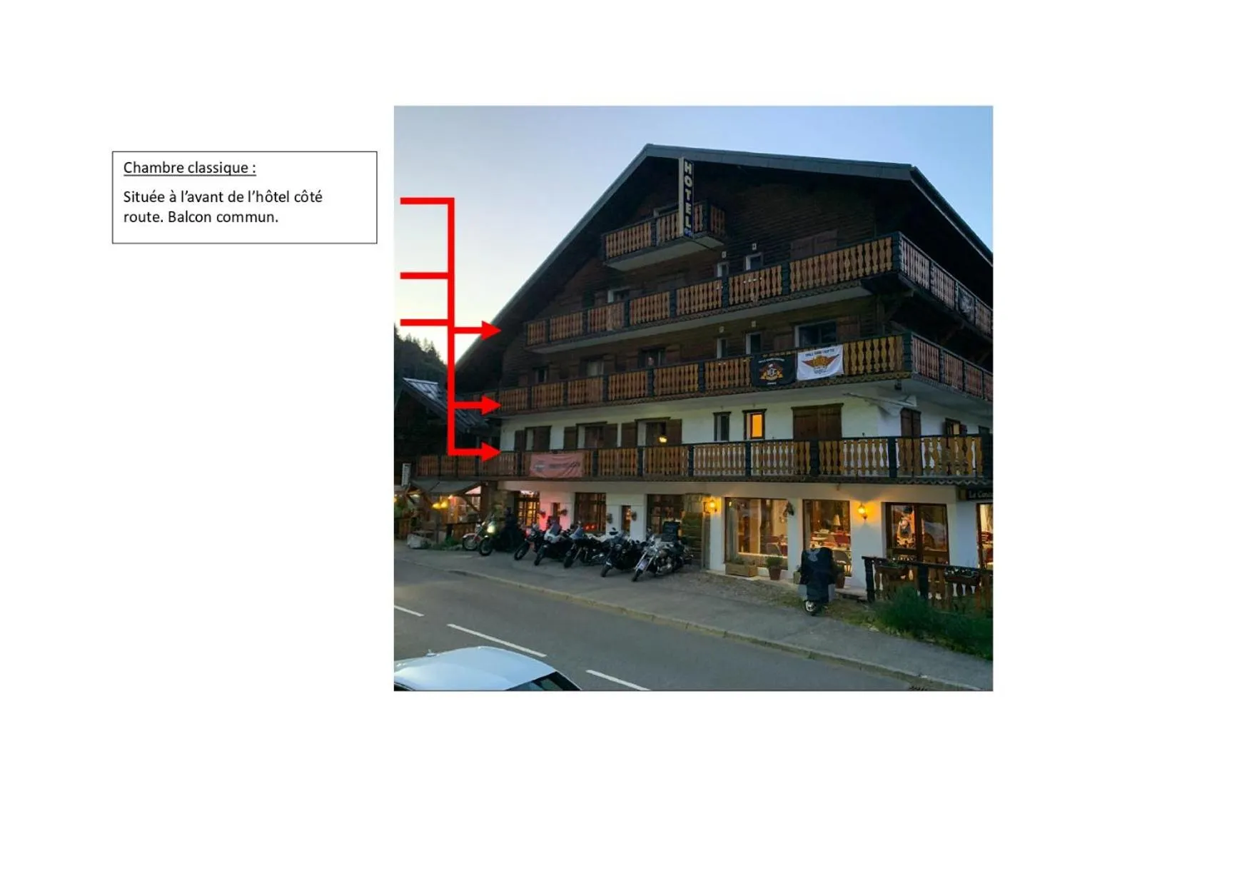 Location in Hotel Le Concorde