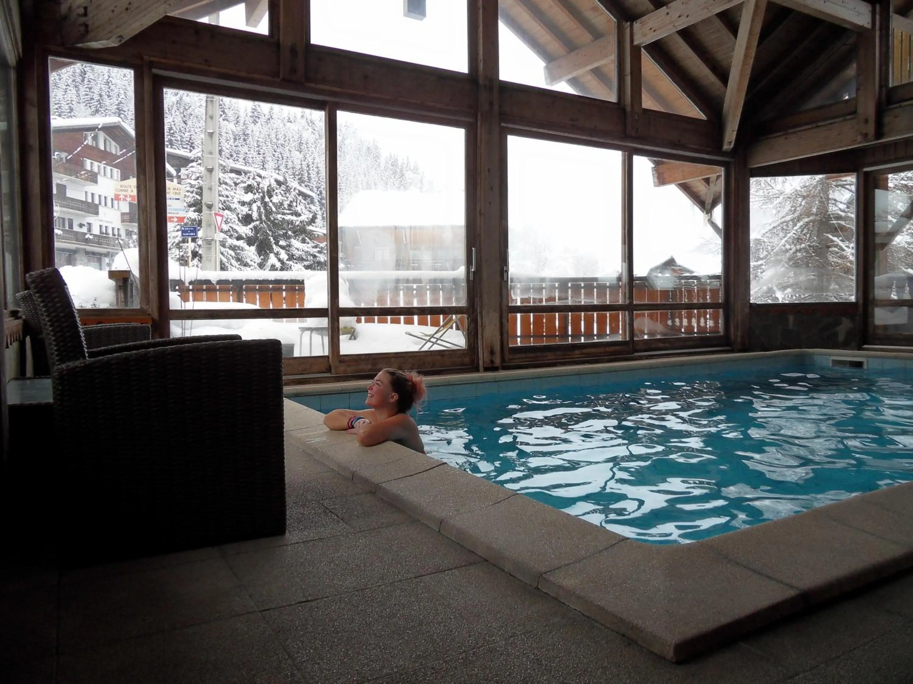 Pool view in Hotel Le Concorde