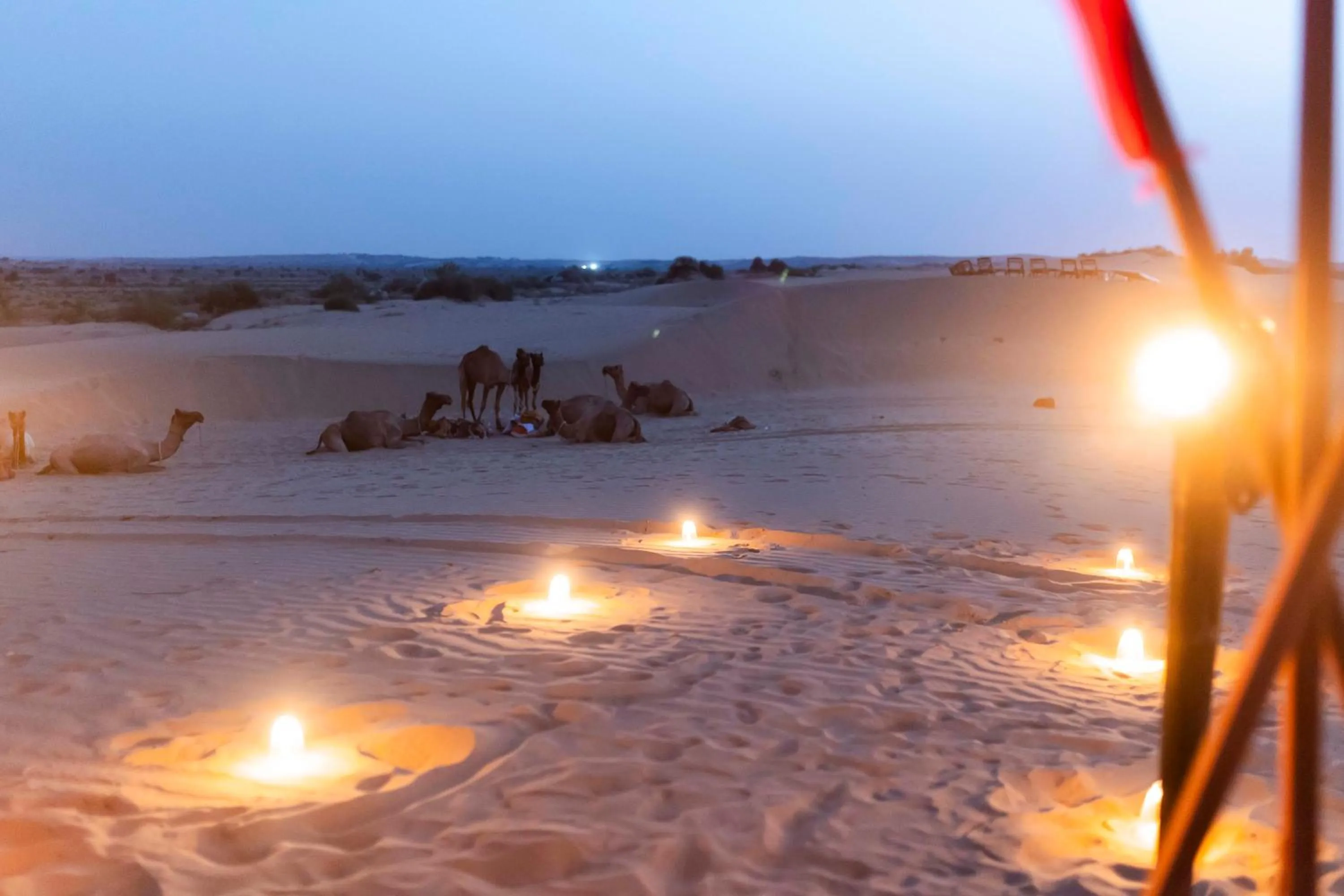 Natural landscape in Nomads heaven desert camp jaisalmer