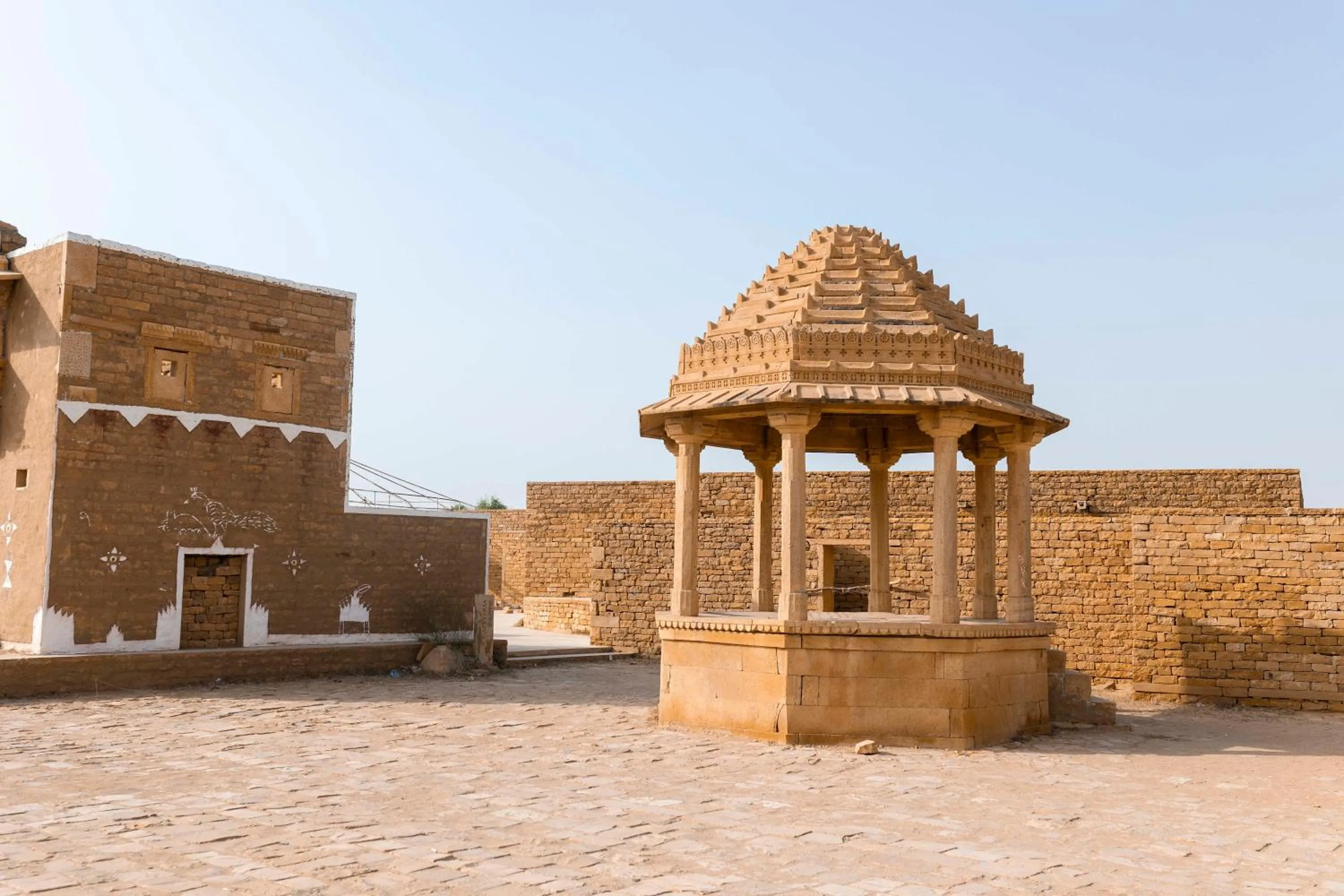 Landmark view in Nomads heaven desert camp jaisalmer