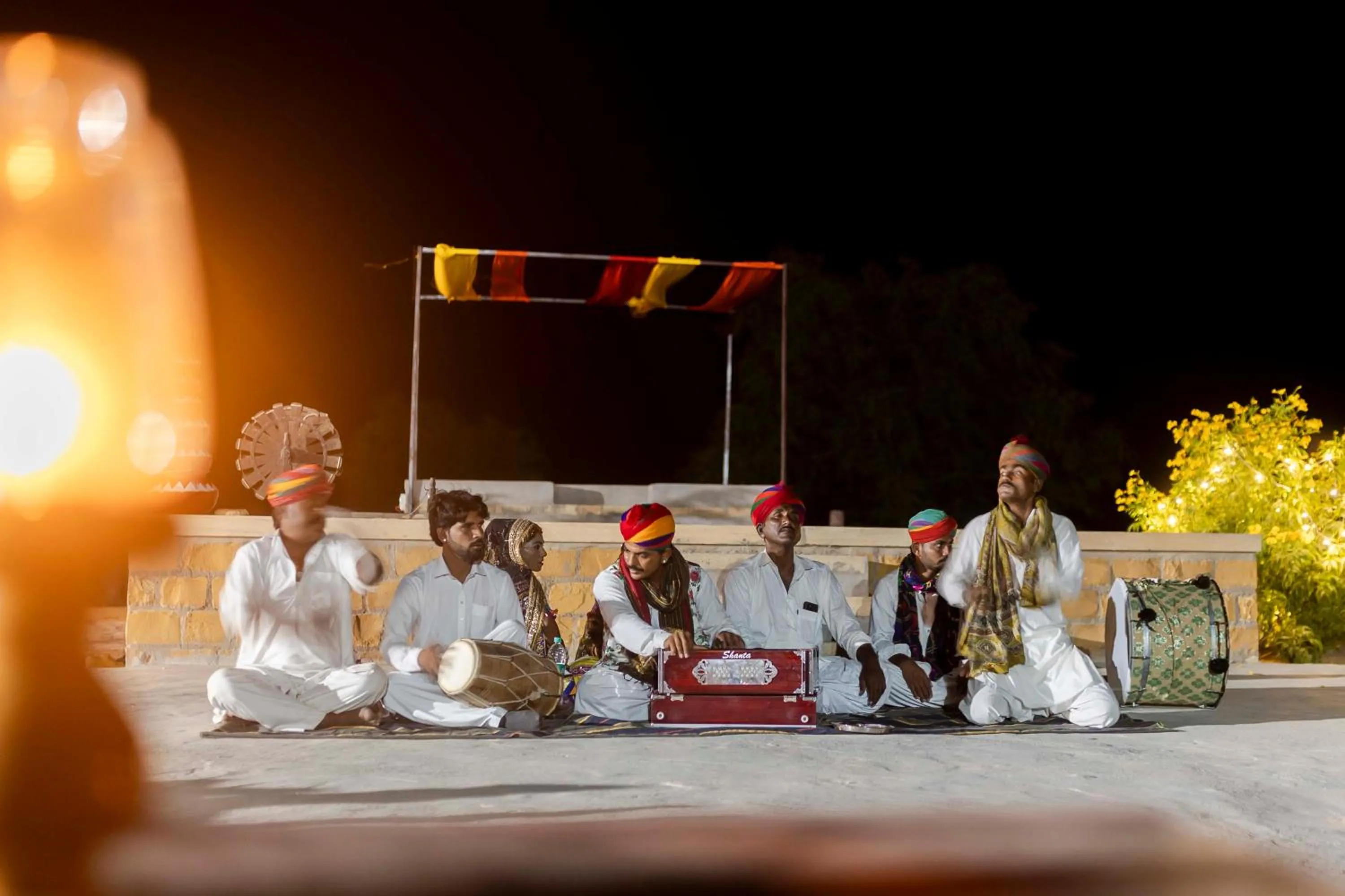 Entertainment in Nomads heaven desert camp jaisalmer