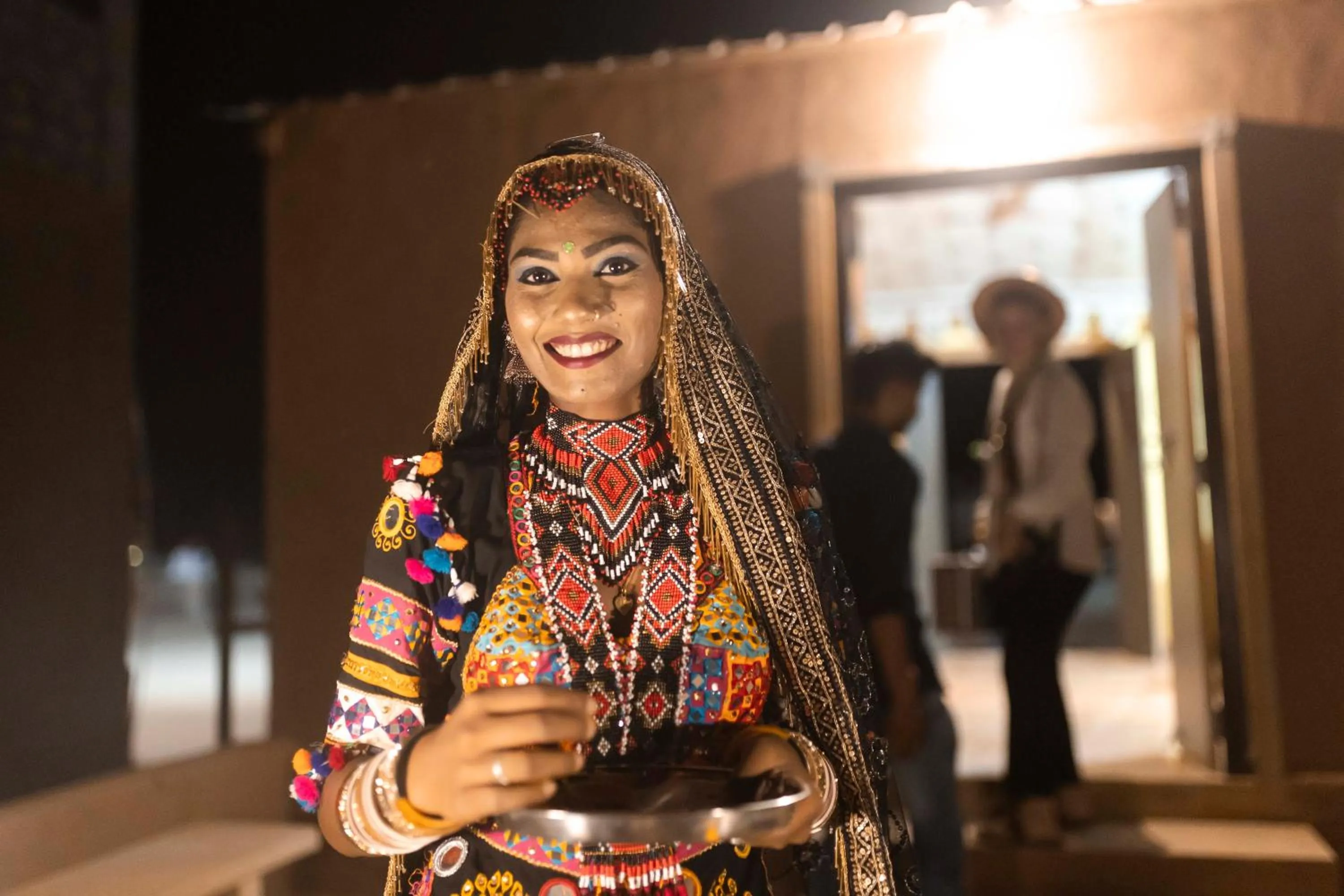 People in Nomads heaven desert camp jaisalmer