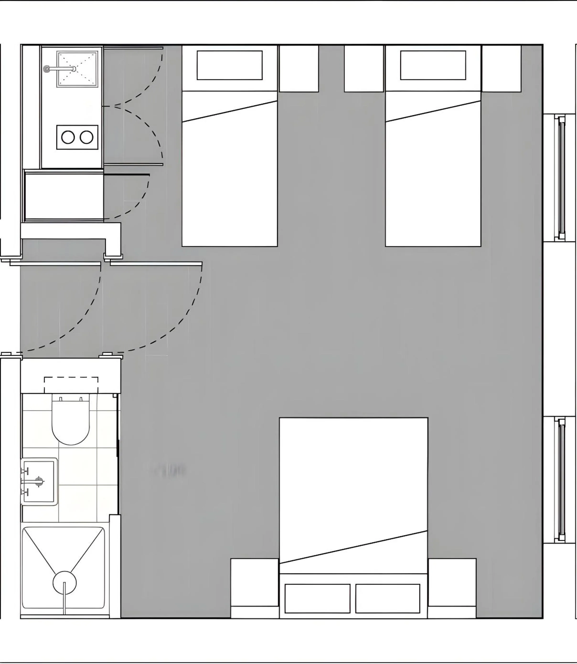 Shower in 39 Studios