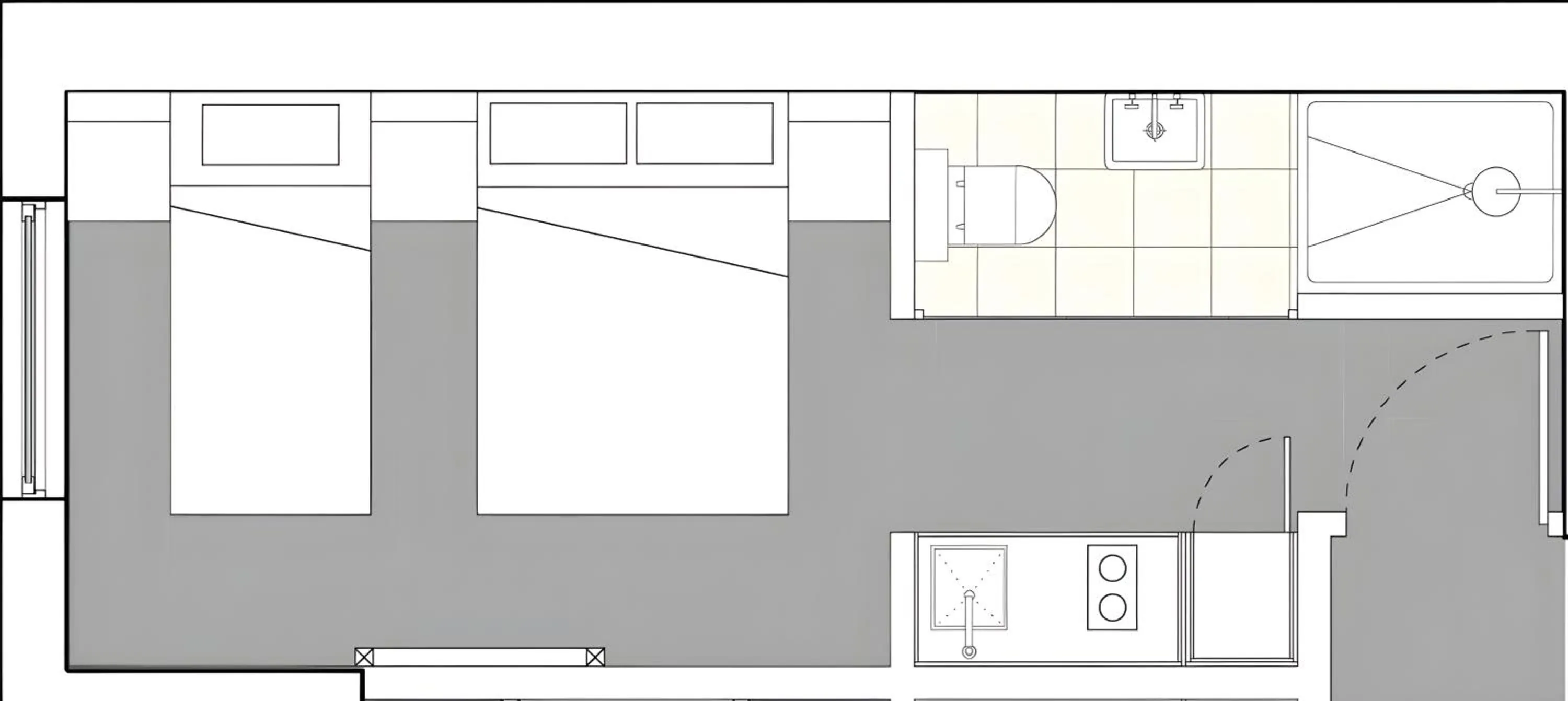 Shower in 39 Studios