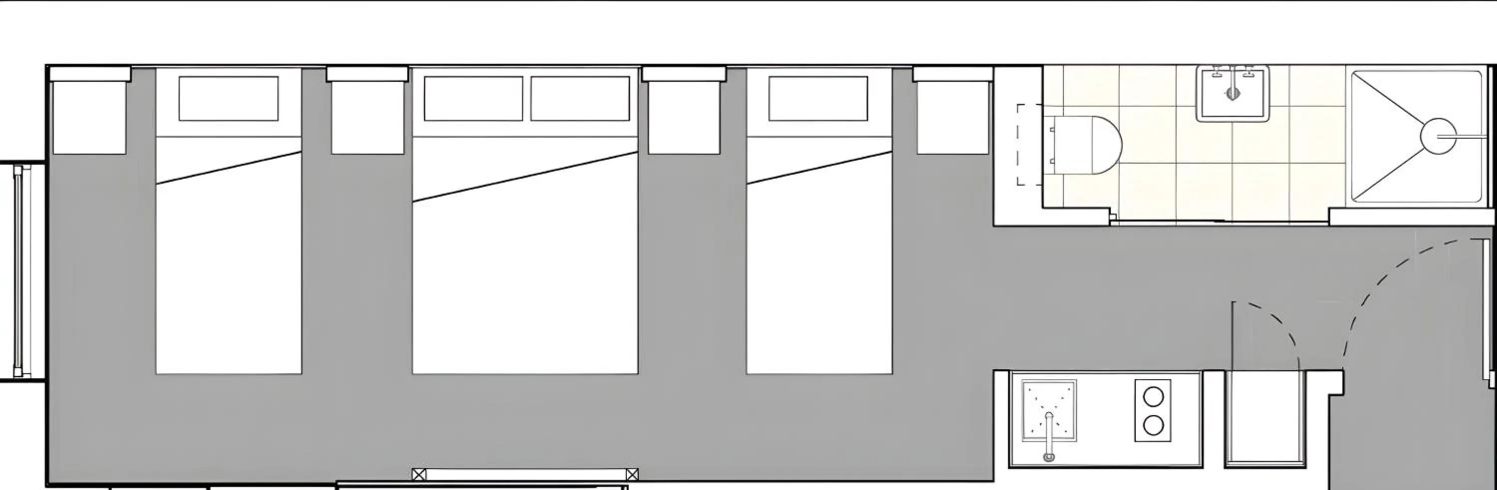 Shower in 39 Studios