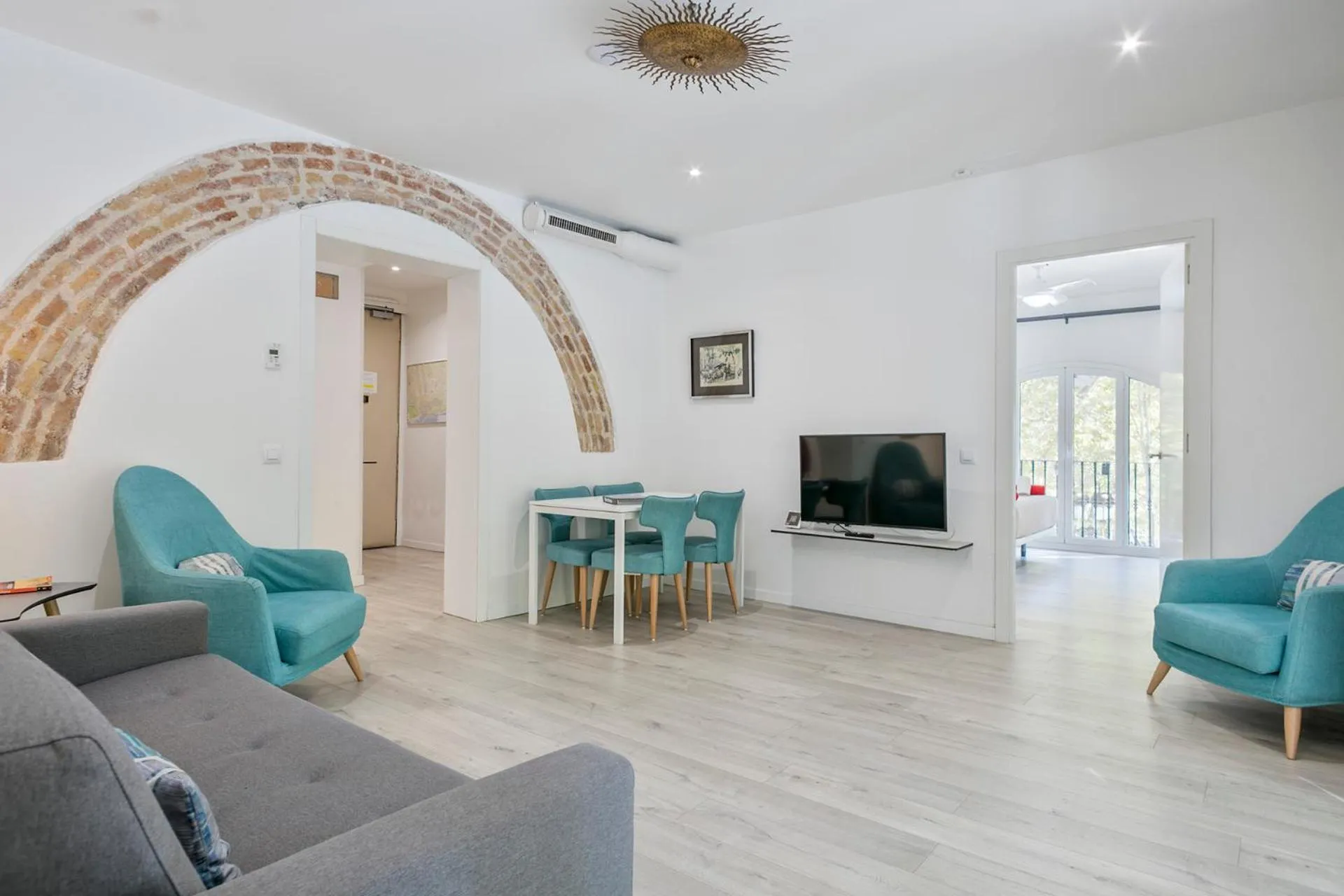 Living room in Stay Together Barcelona Apartments