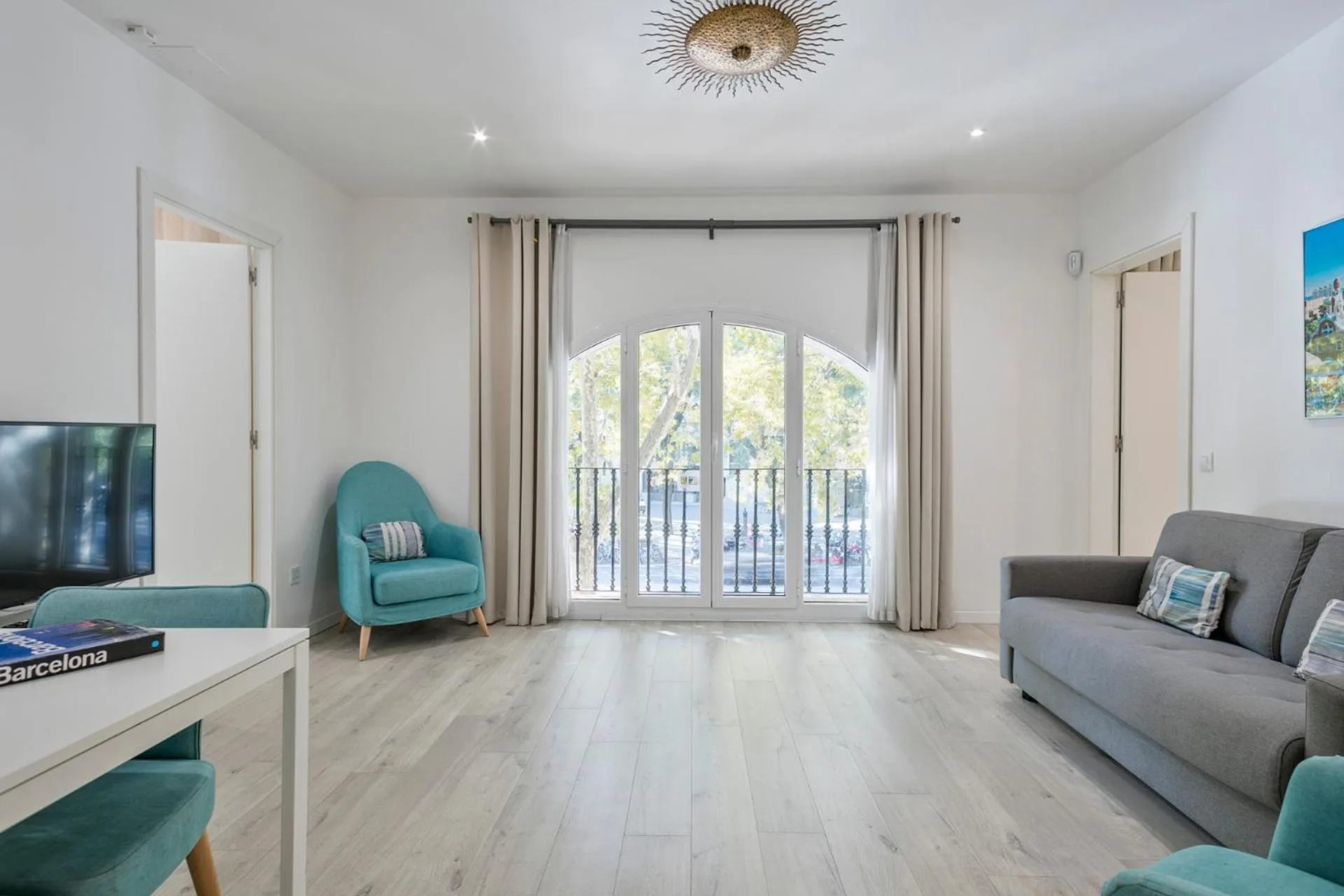 Living room in Stay Together Barcelona Apartments