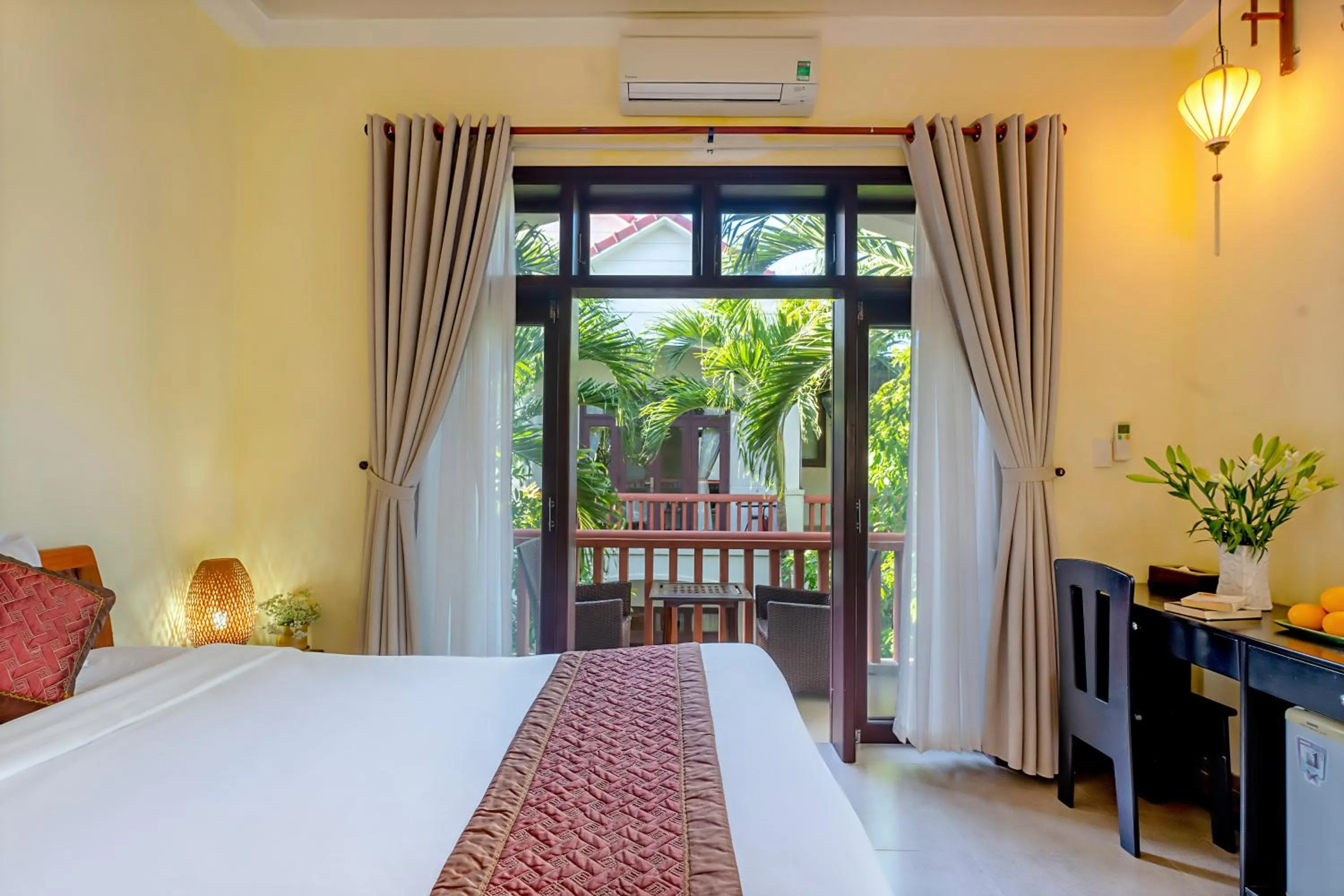 View (from property/room), Bed in Loc Phat Hoi An Homestay