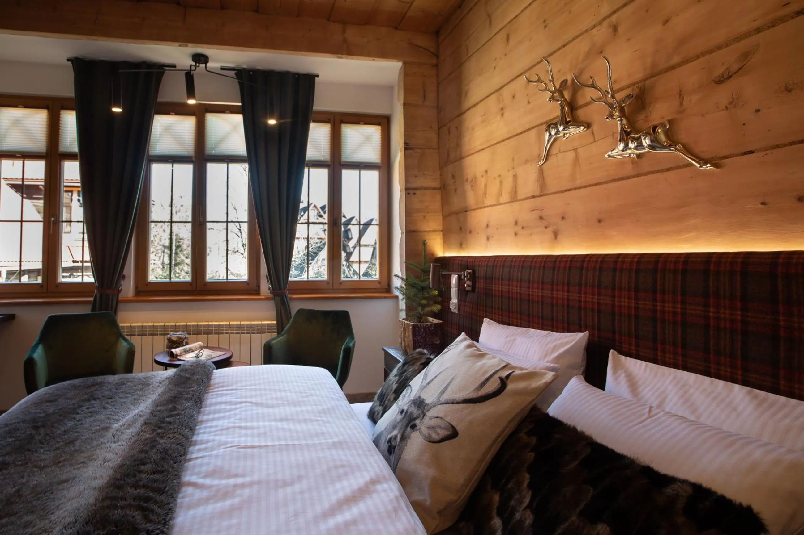 Bed in Niedźwiedzia Residence Garden Sauna