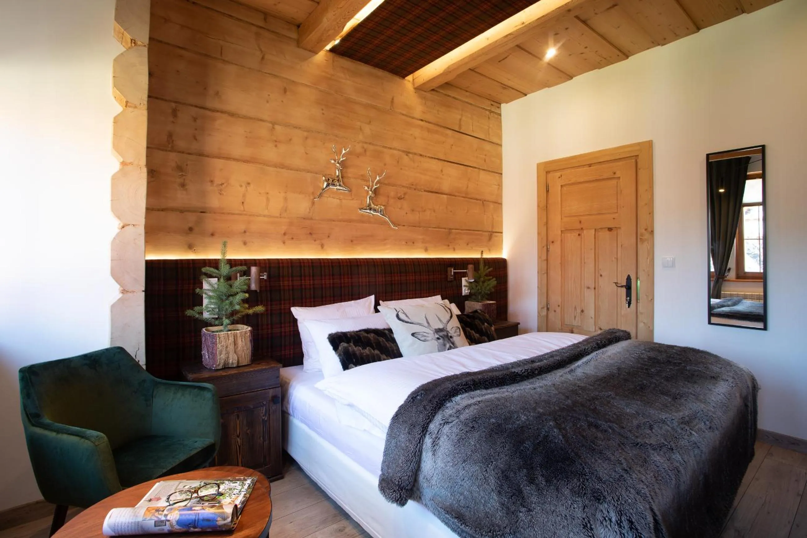 Bed in Niedźwiedzia Residence Garden Sauna