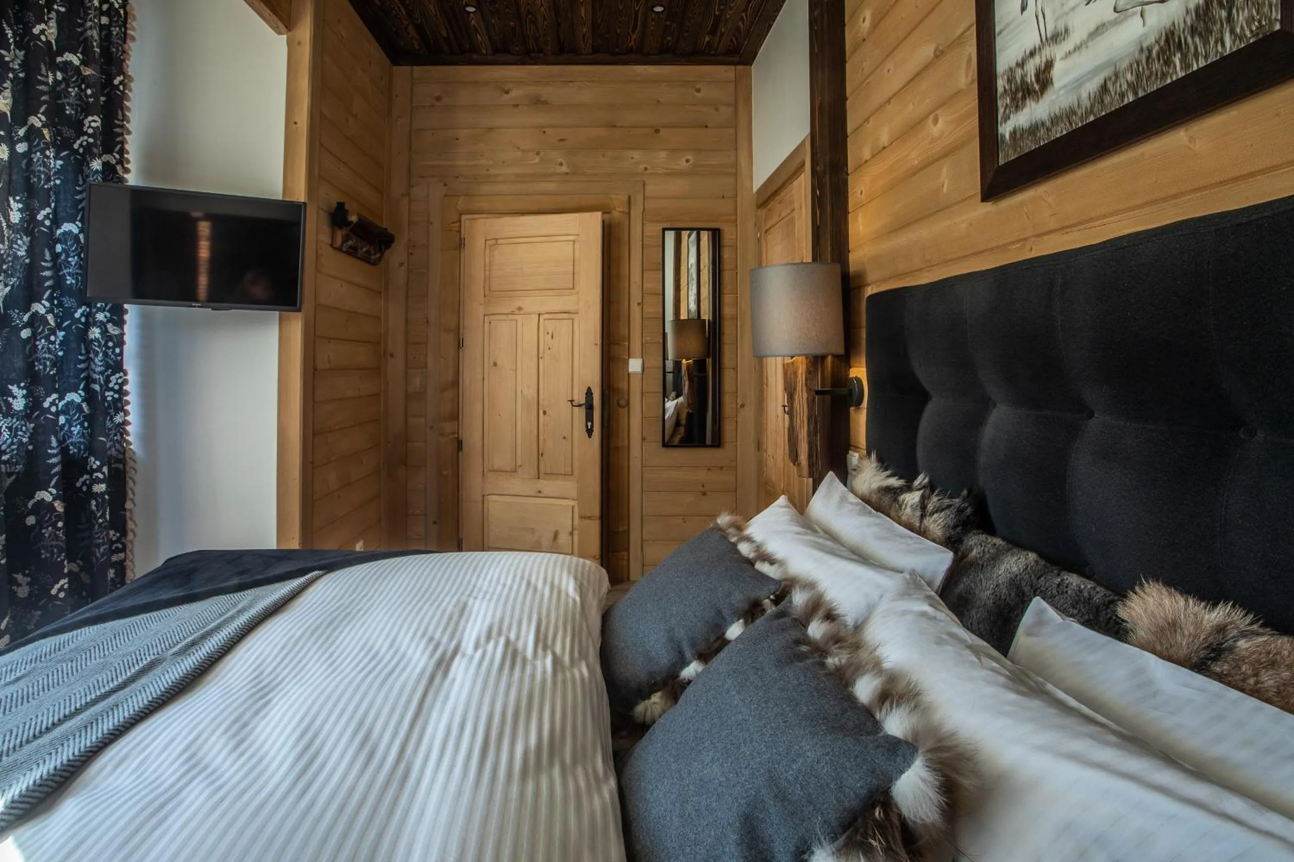 Bed in Niedźwiedzia Residence Garden Sauna