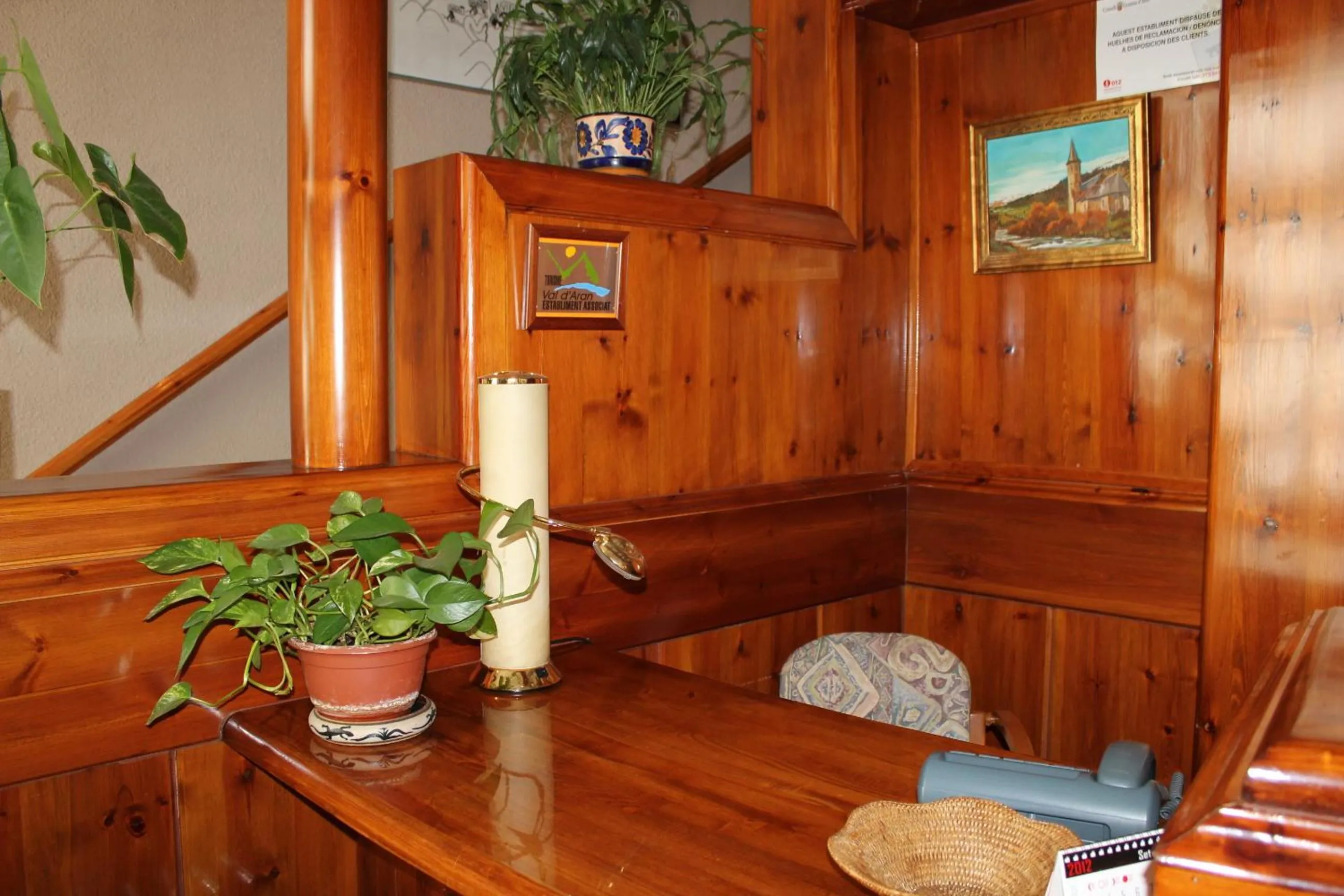 Lobby or reception in Hotel La Bonaigua