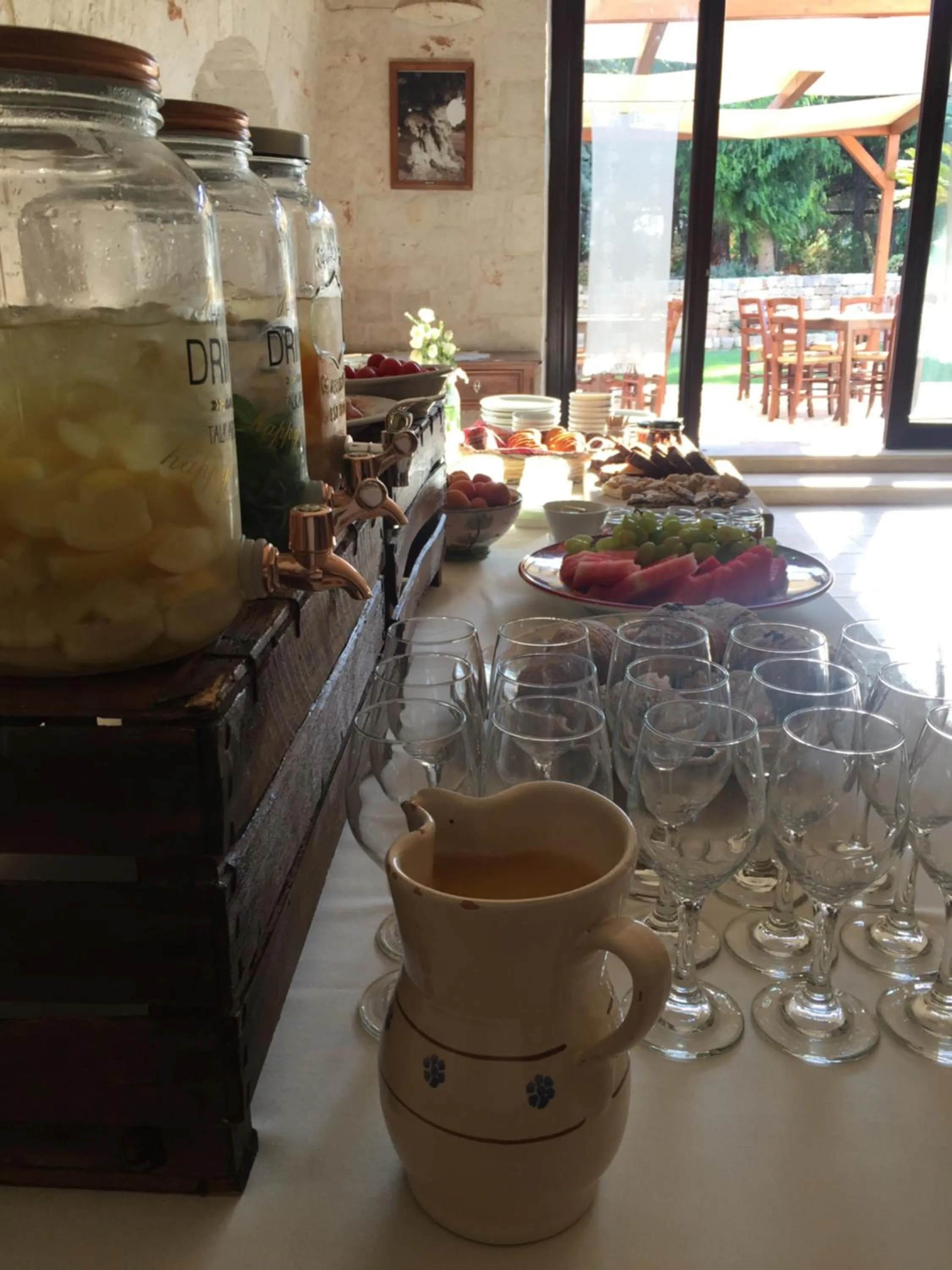 Garden view in Masseria Gravelle