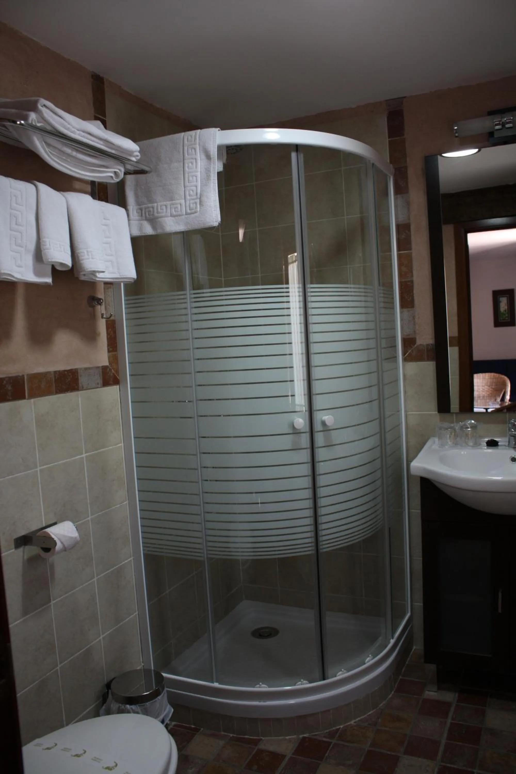 Shower in Hotel Mesón del Gallo