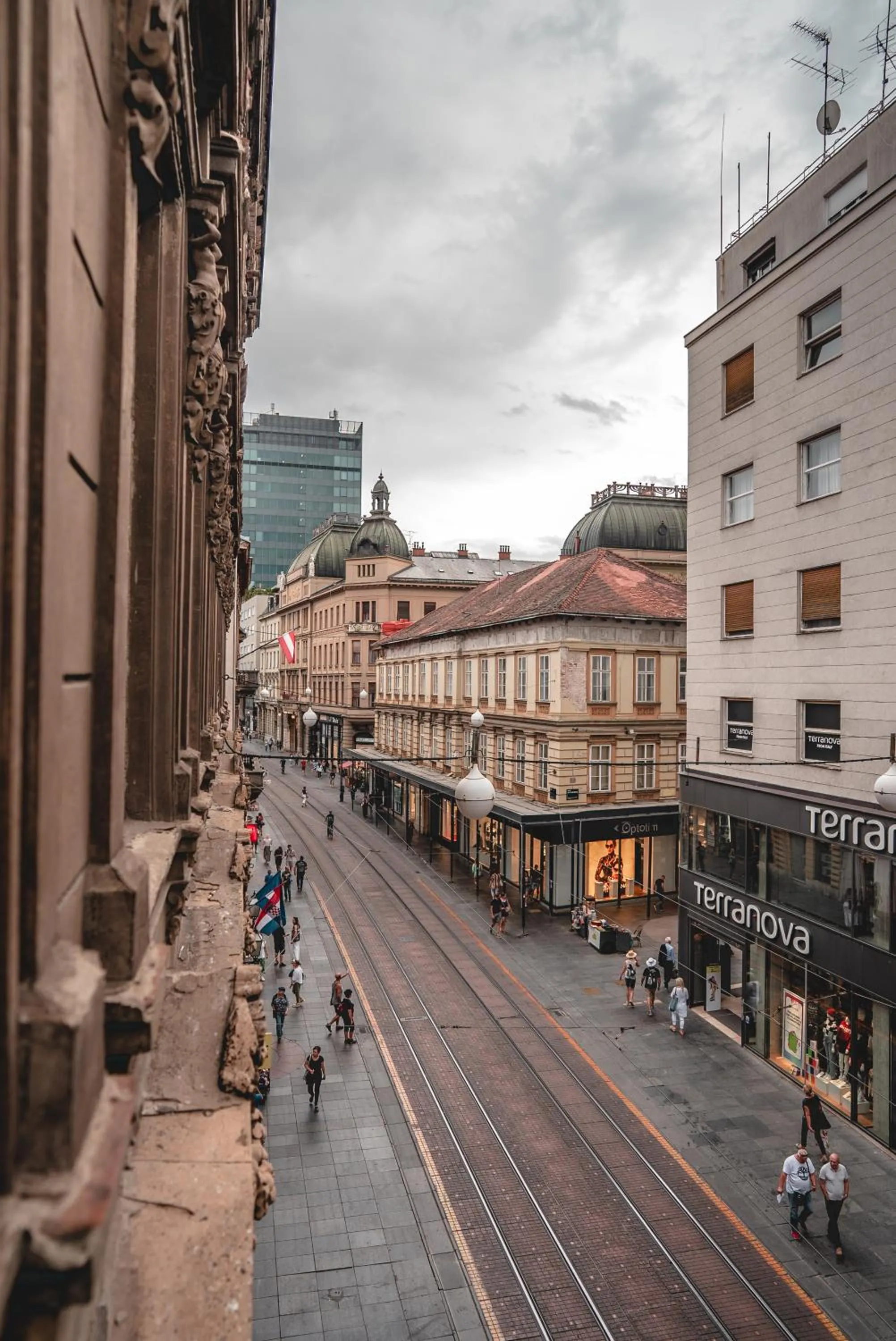 City view in Chillout Hostel Zagreb