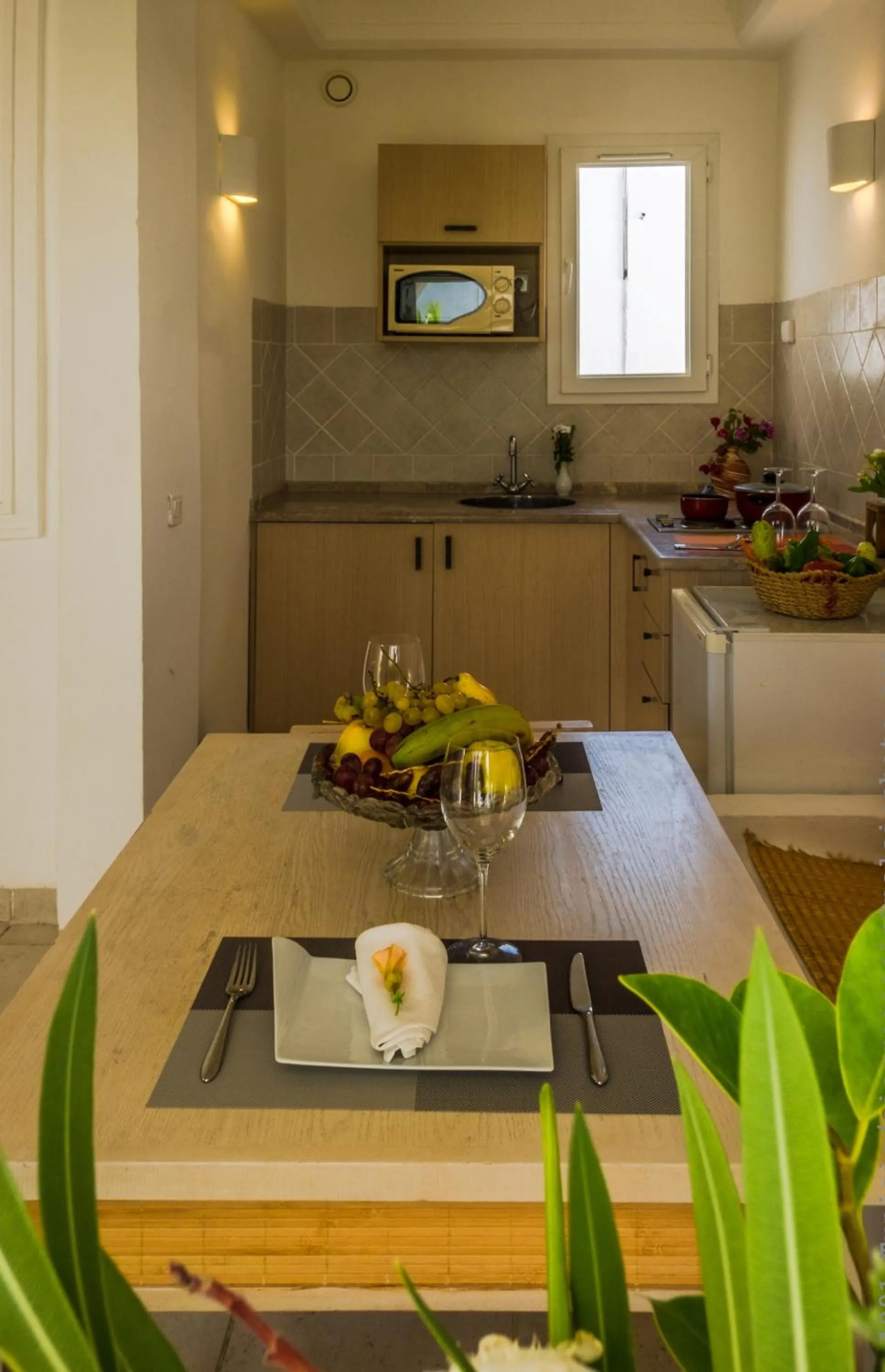 Kitchen or kitchenette in Les Jardins de Toumana