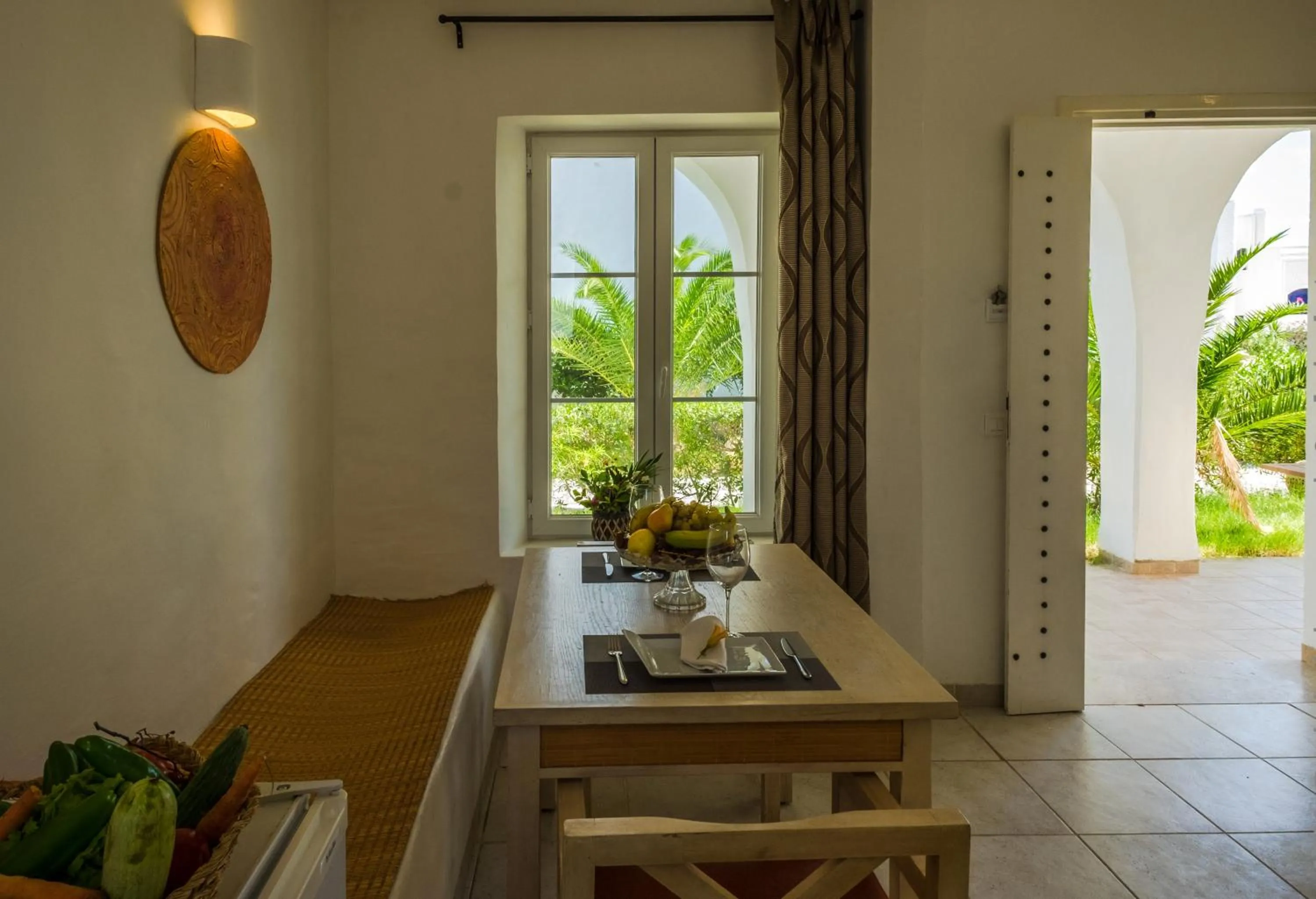 Dining area in Les Jardins de Toumana