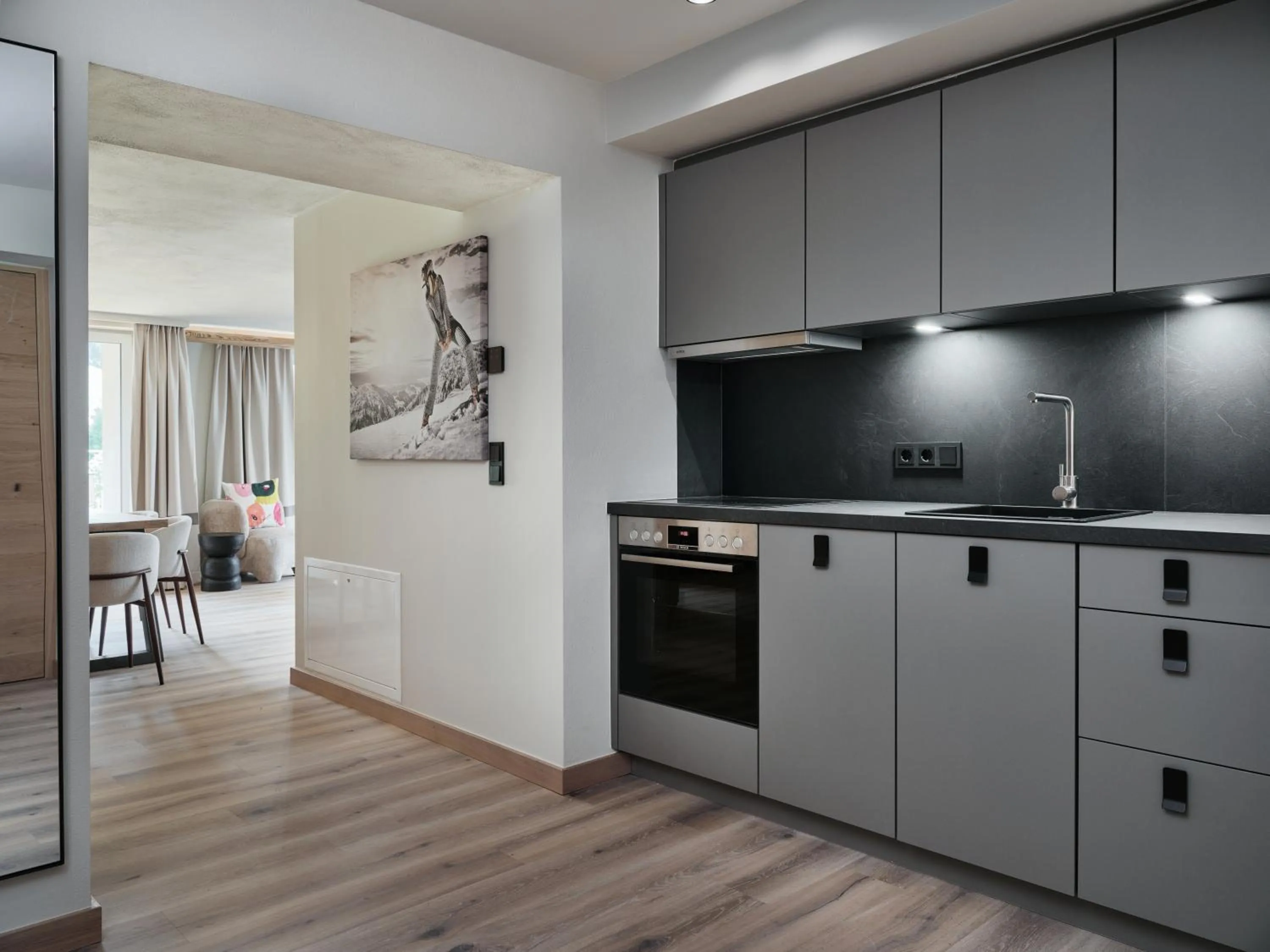 Kitchen or kitchenette in Hotel Garni Pinzgau, Fabian Hüttl