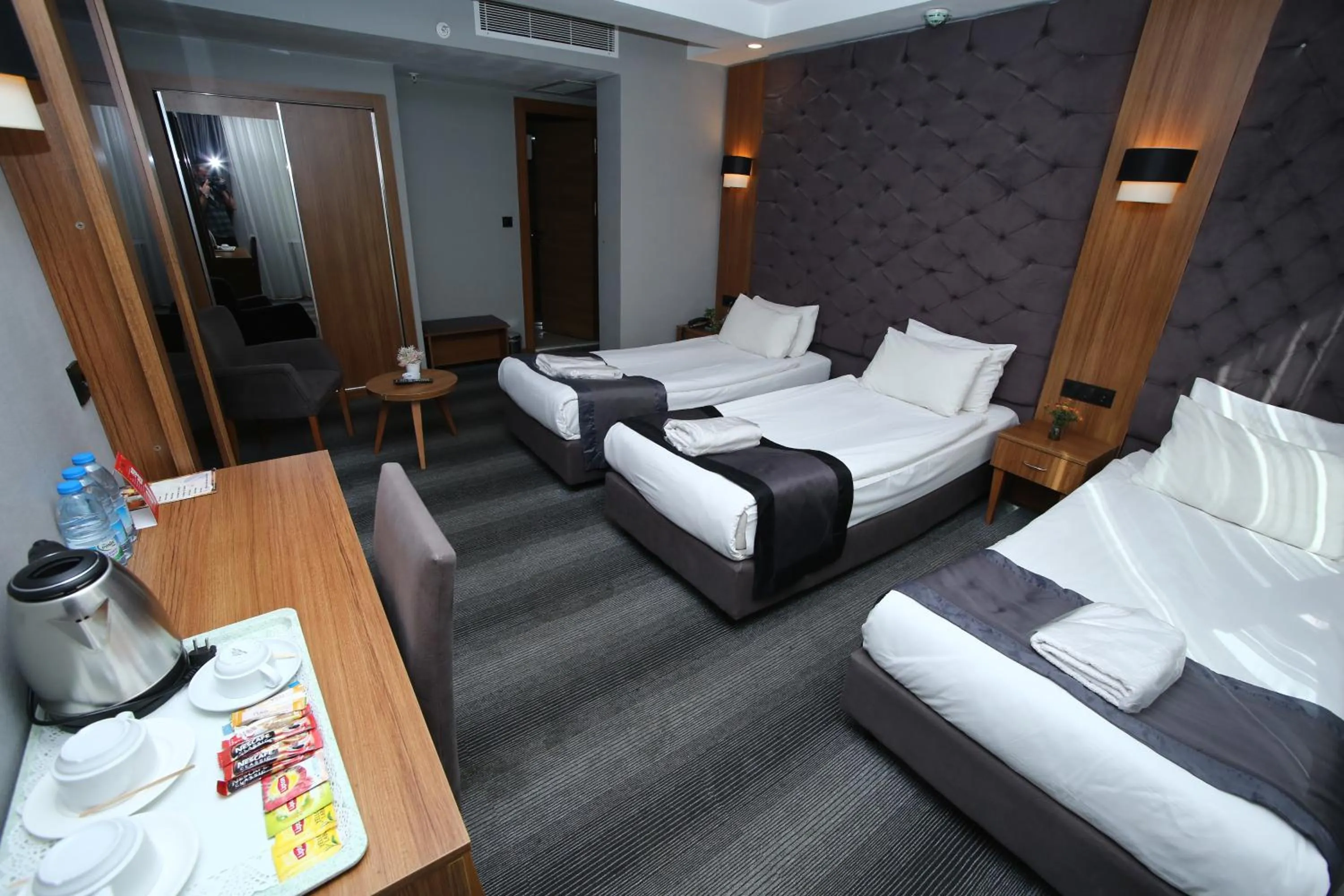 Bed in Grand Silay Hotel