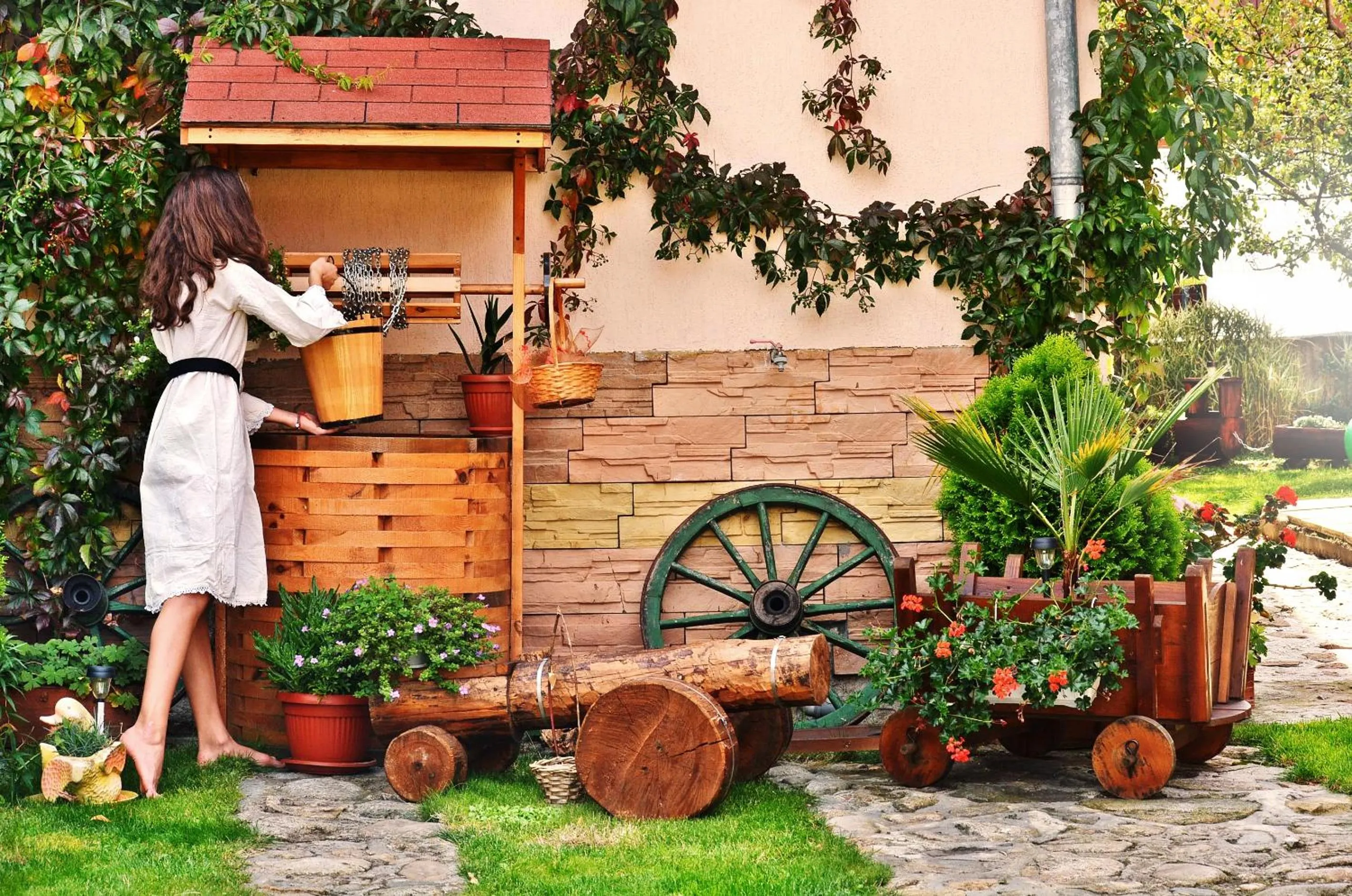 Garden in Family Hotel Miglena