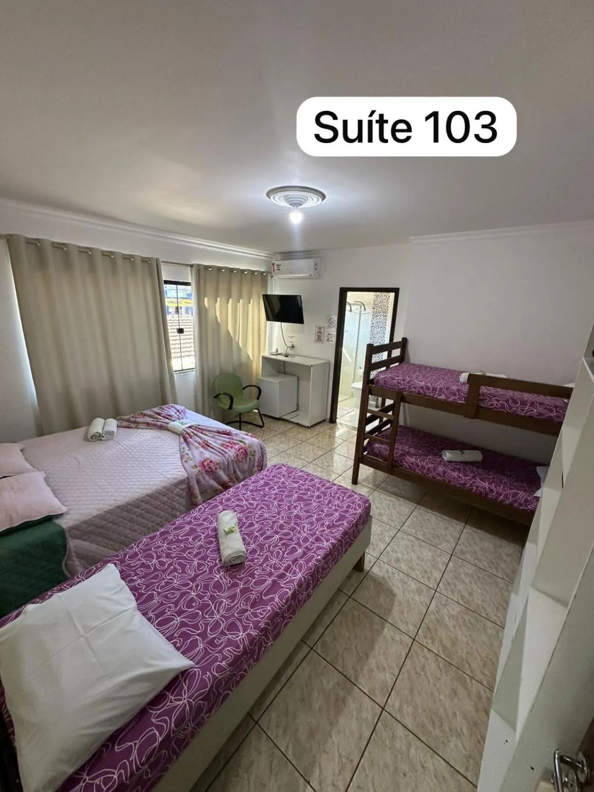 Bed in Pousada Sol de Maria