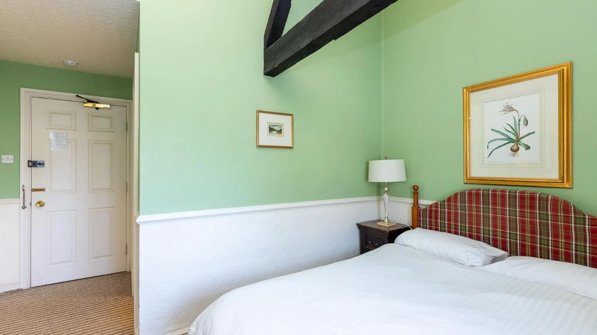 Bed in The Sibson Inn Hotel