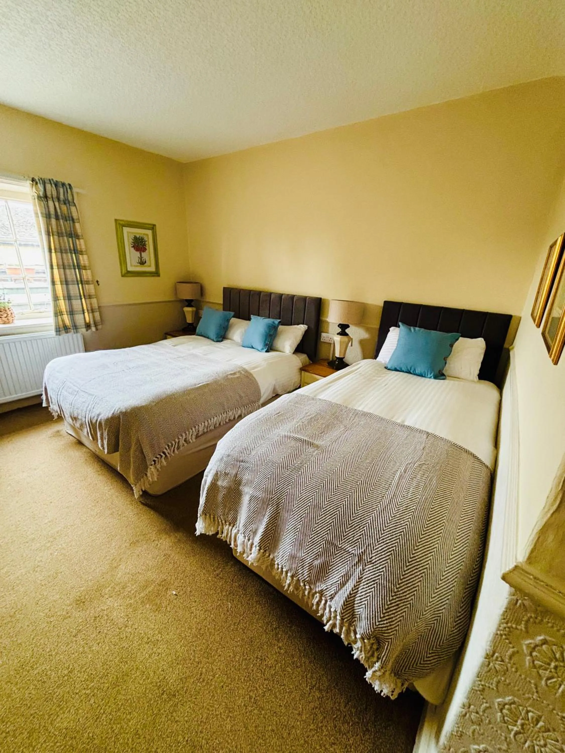 Bed in The Sibson Inn Hotel