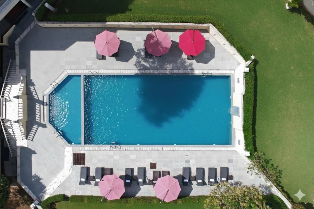 Swimming pool in The Everest Hill Resort & Spa-Kumbhalgarh