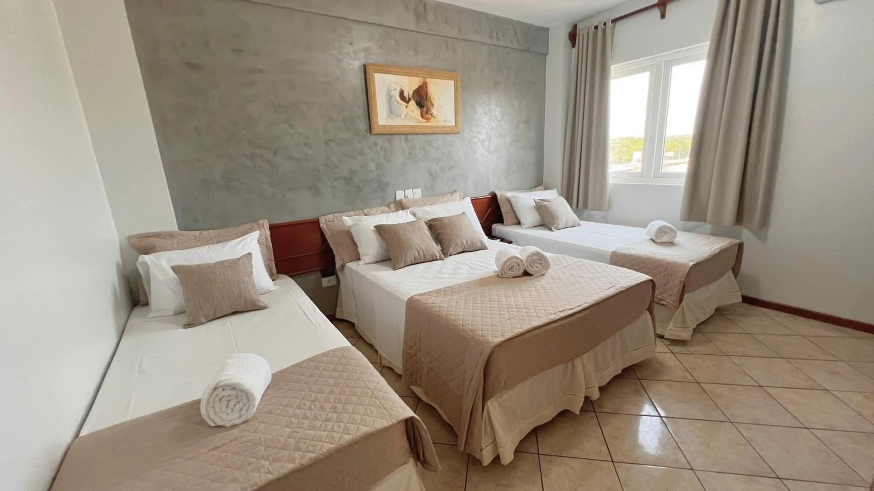 Bedroom, Bed in Hotel Portinari Ponte da Amizade