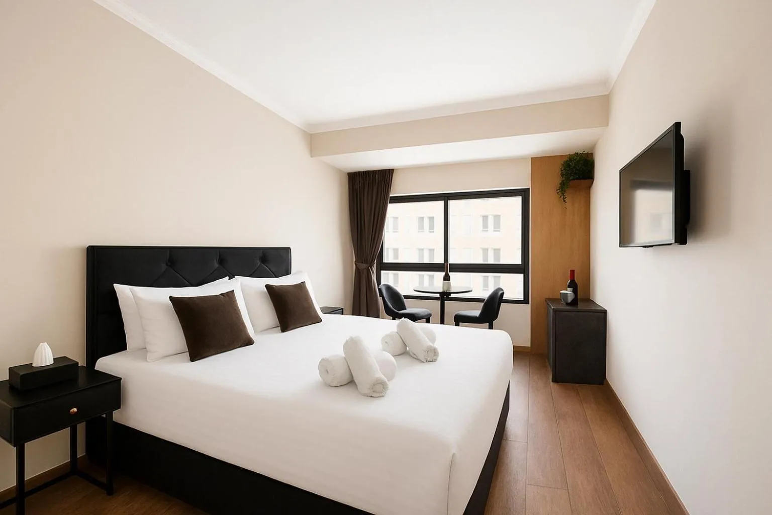 Bedroom, Bed in Mamilla view URBAN - Boutique hotel