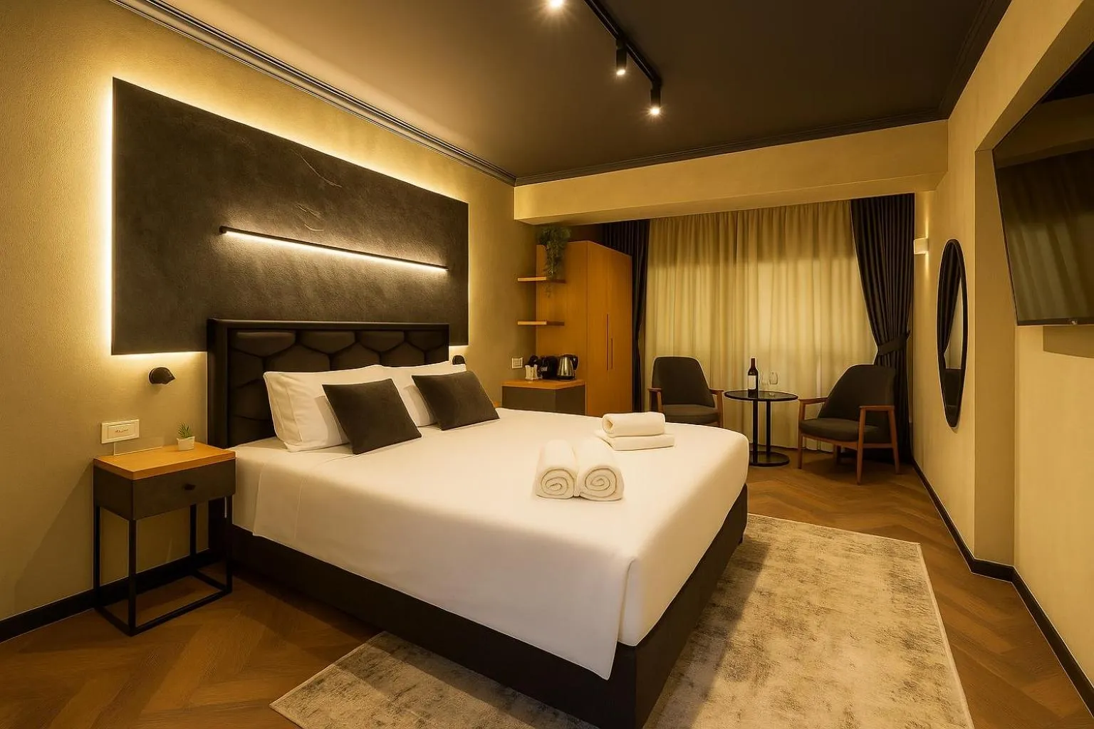 Bedroom, Bed in Mamilla view URBAN - Boutique hotel