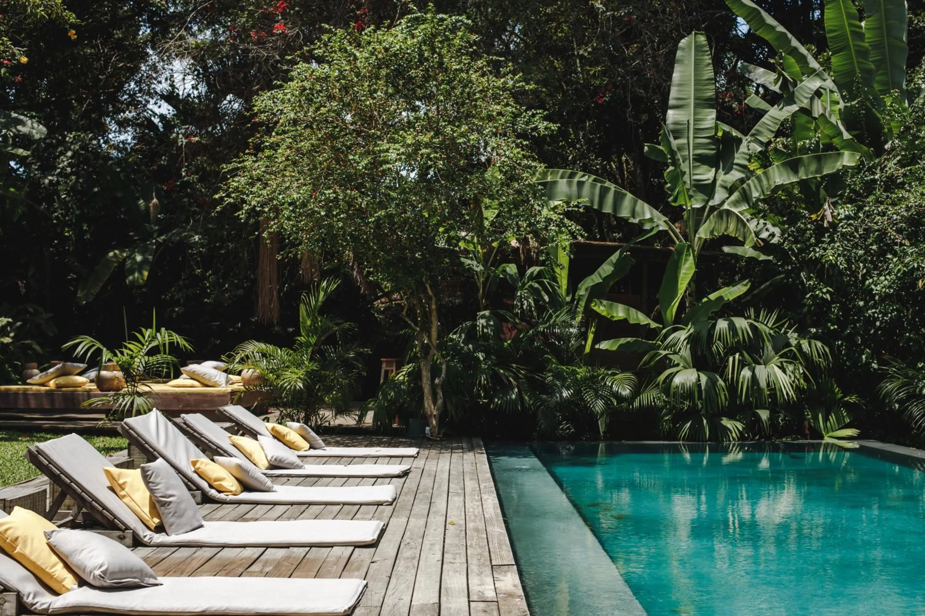 Pool view in Pousada Seis e Meia