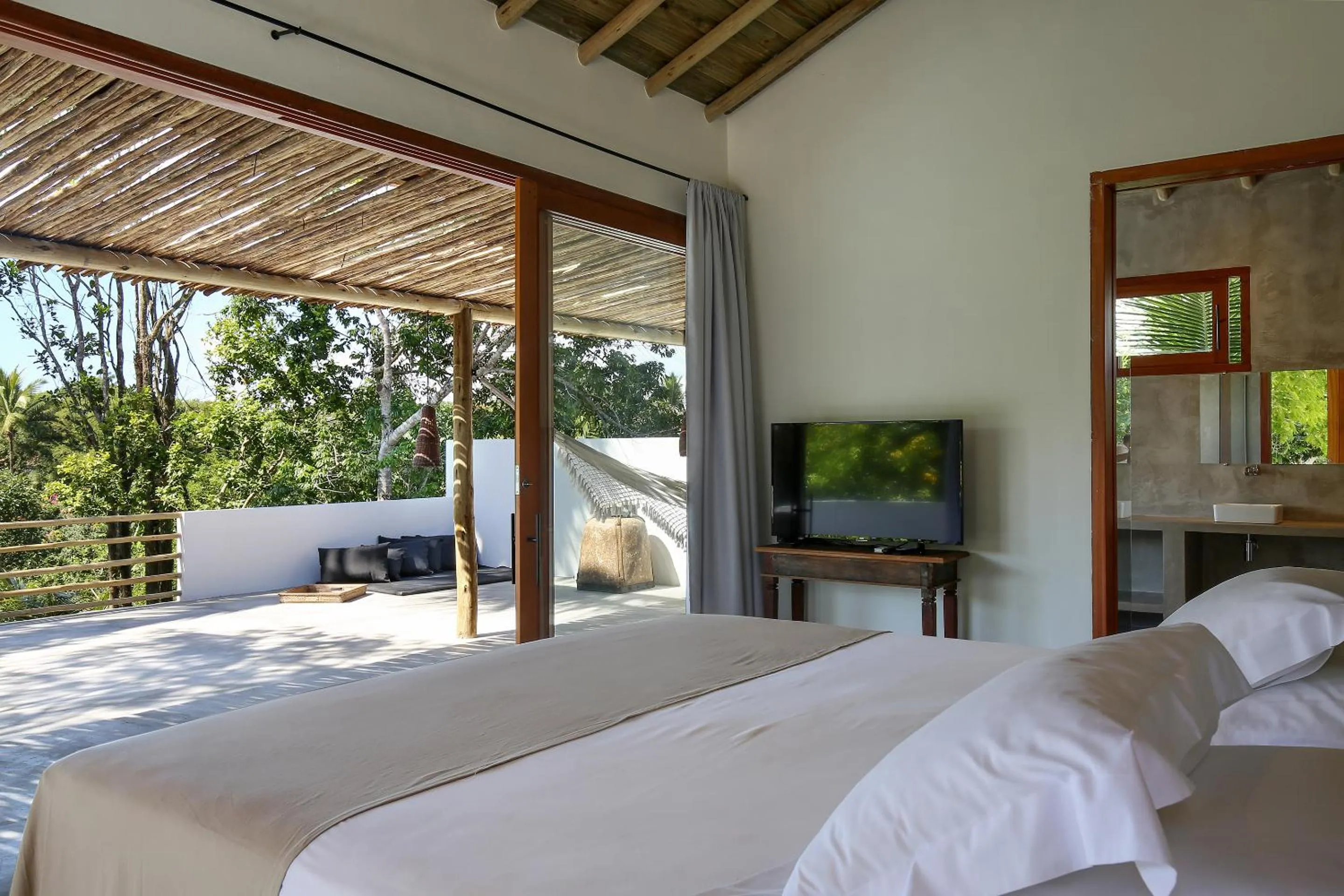 Bed in Pousada Seis e Meia