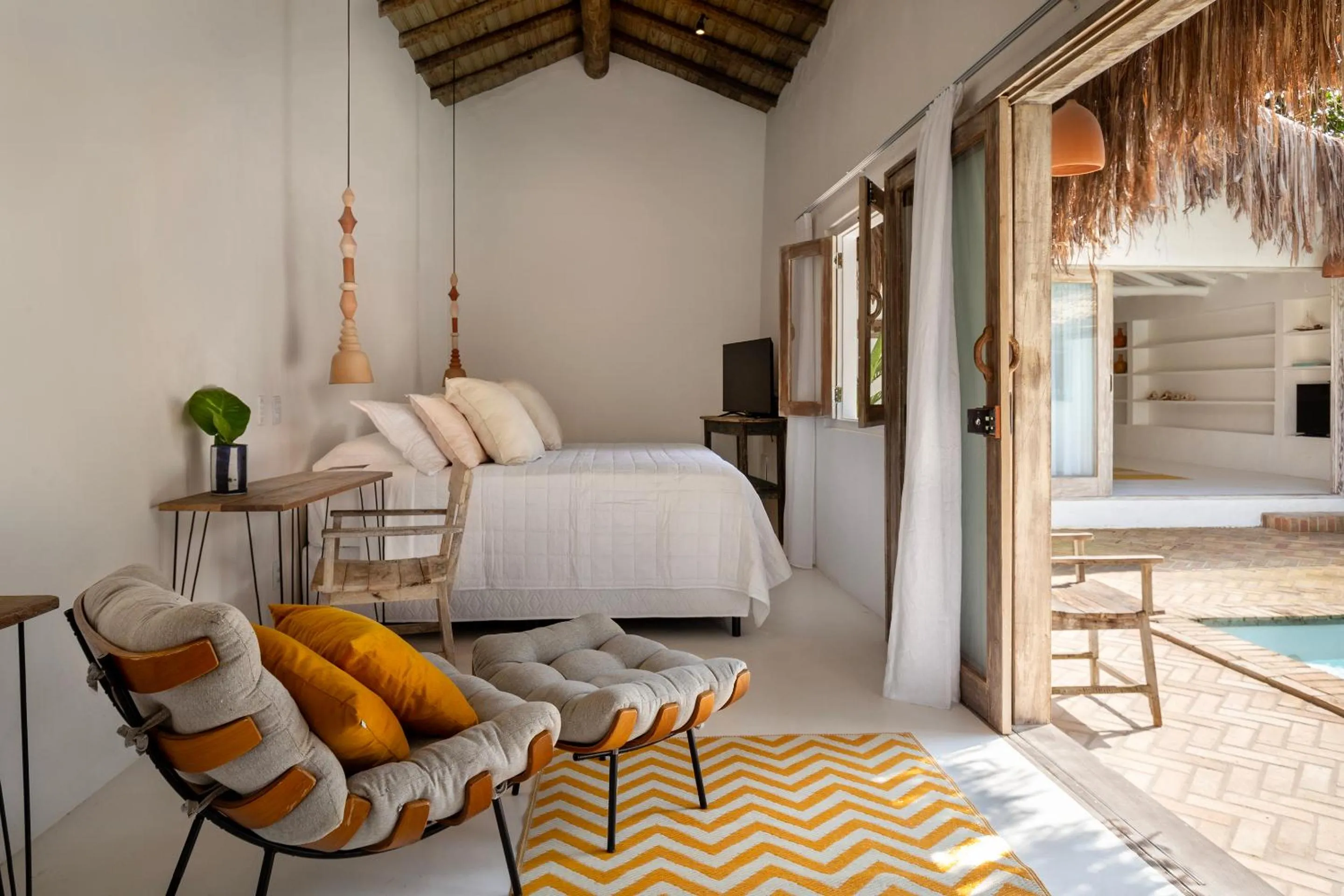 Bedroom, Bed in Pousada Seis e Meia