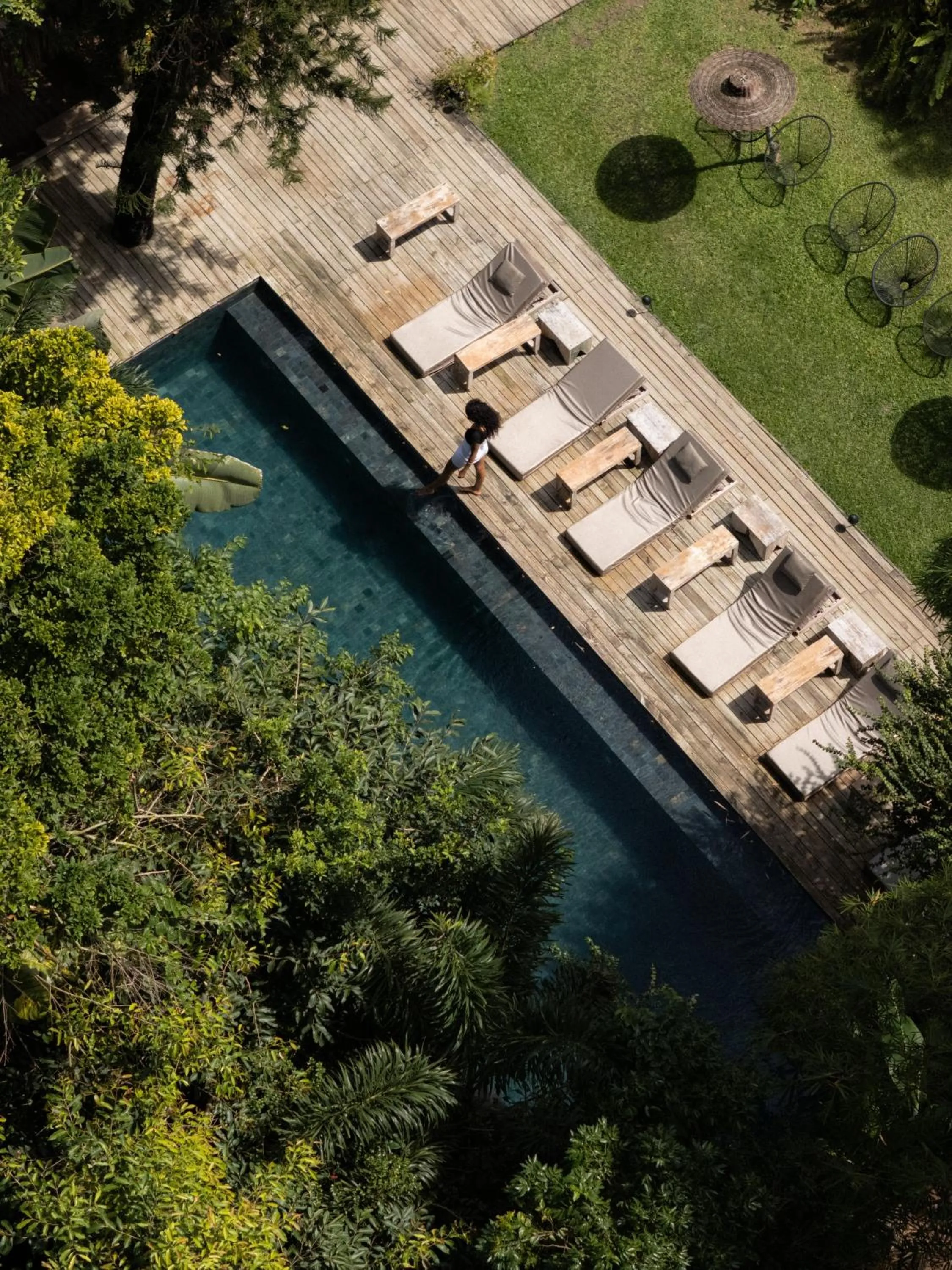 Swimming pool in Pousada Seis e Meia