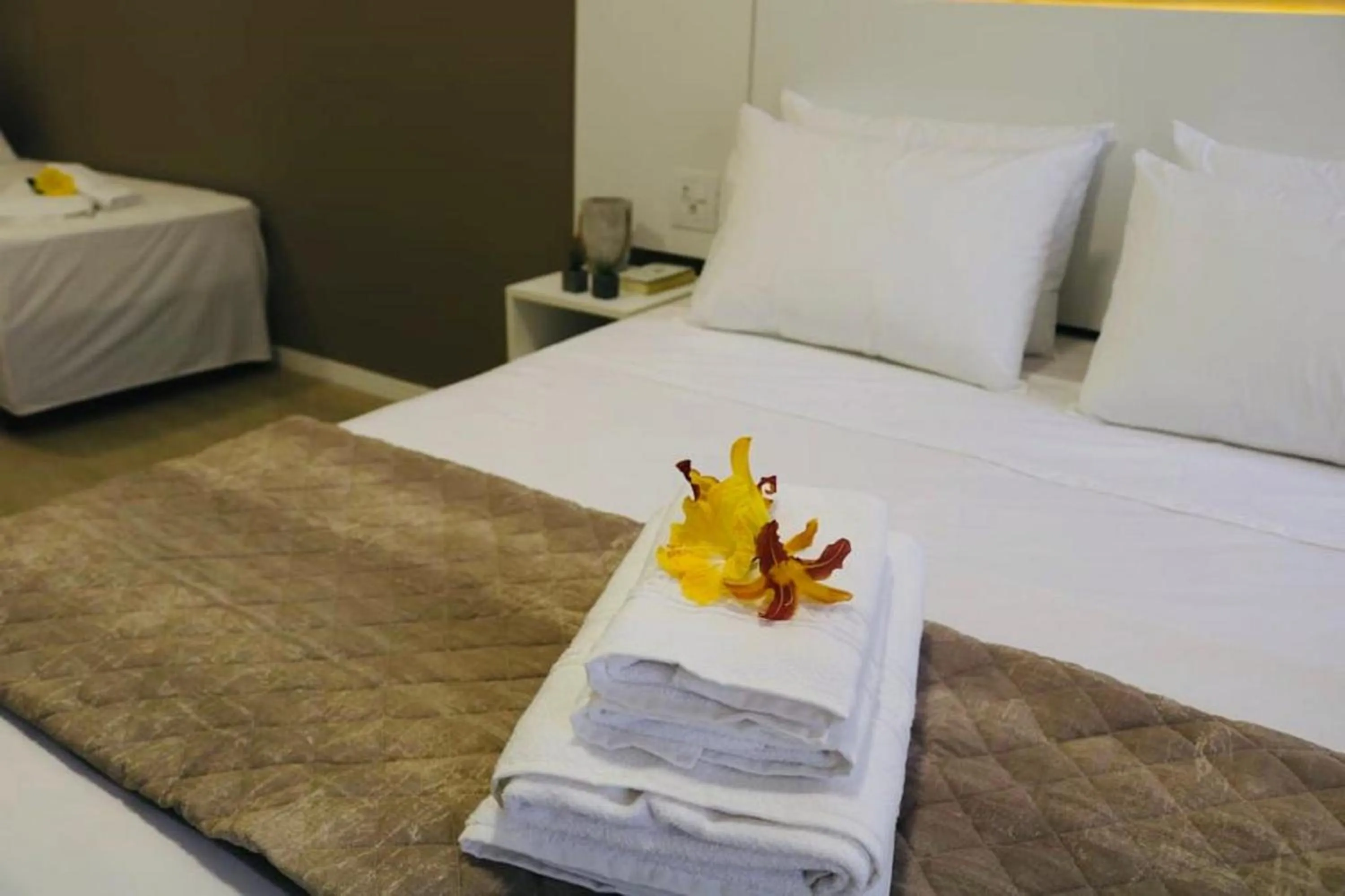 Decorative detail, Bed in Caravaggio Praia Hotel