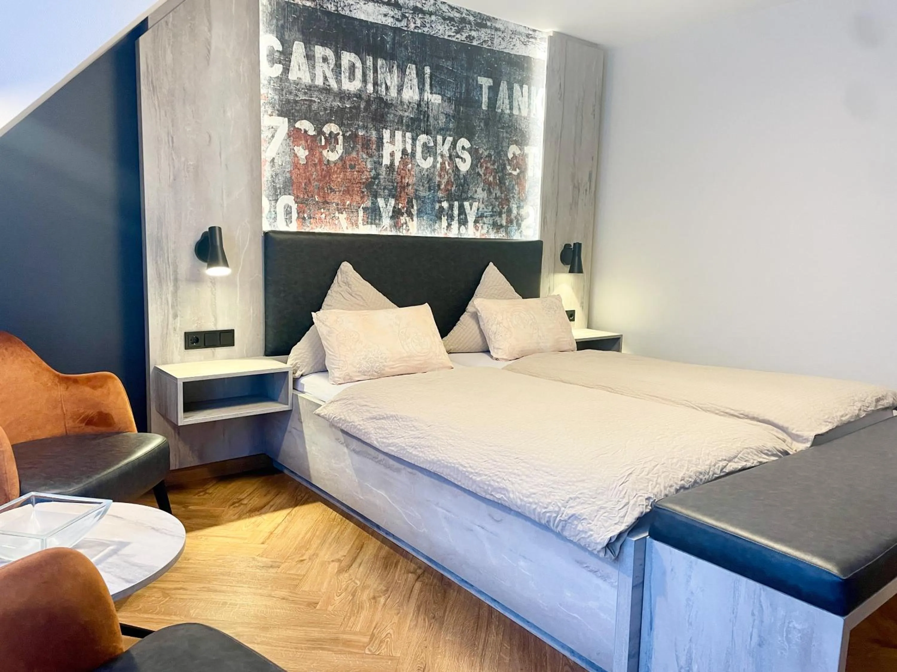 Bed in Hotel Dreyer Garni