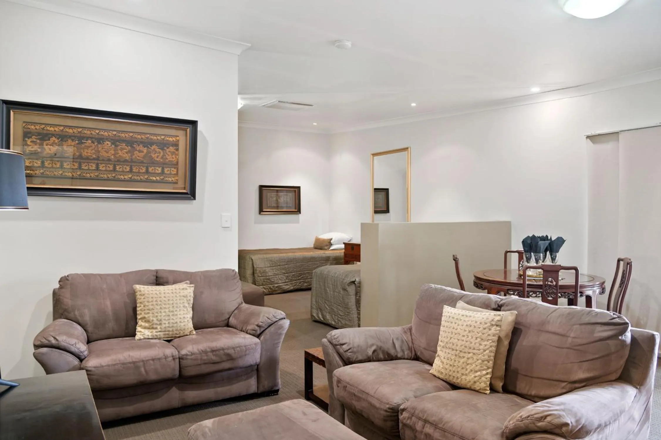 Seating area in 53 on Victoria