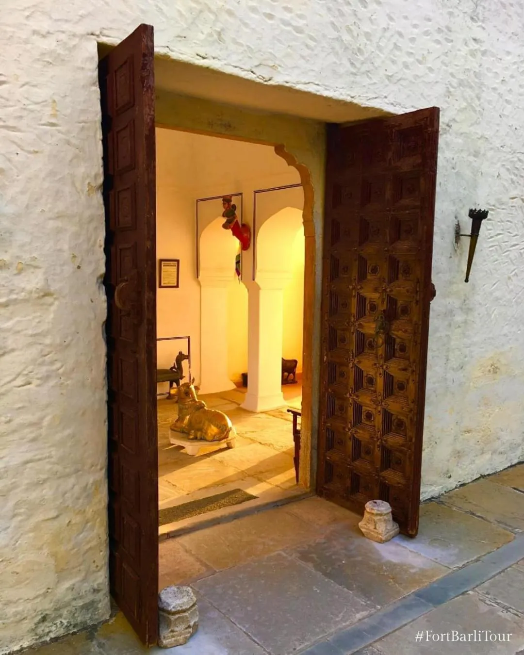 Inner courtyard view in Fort Barli - A 16th Century Castle