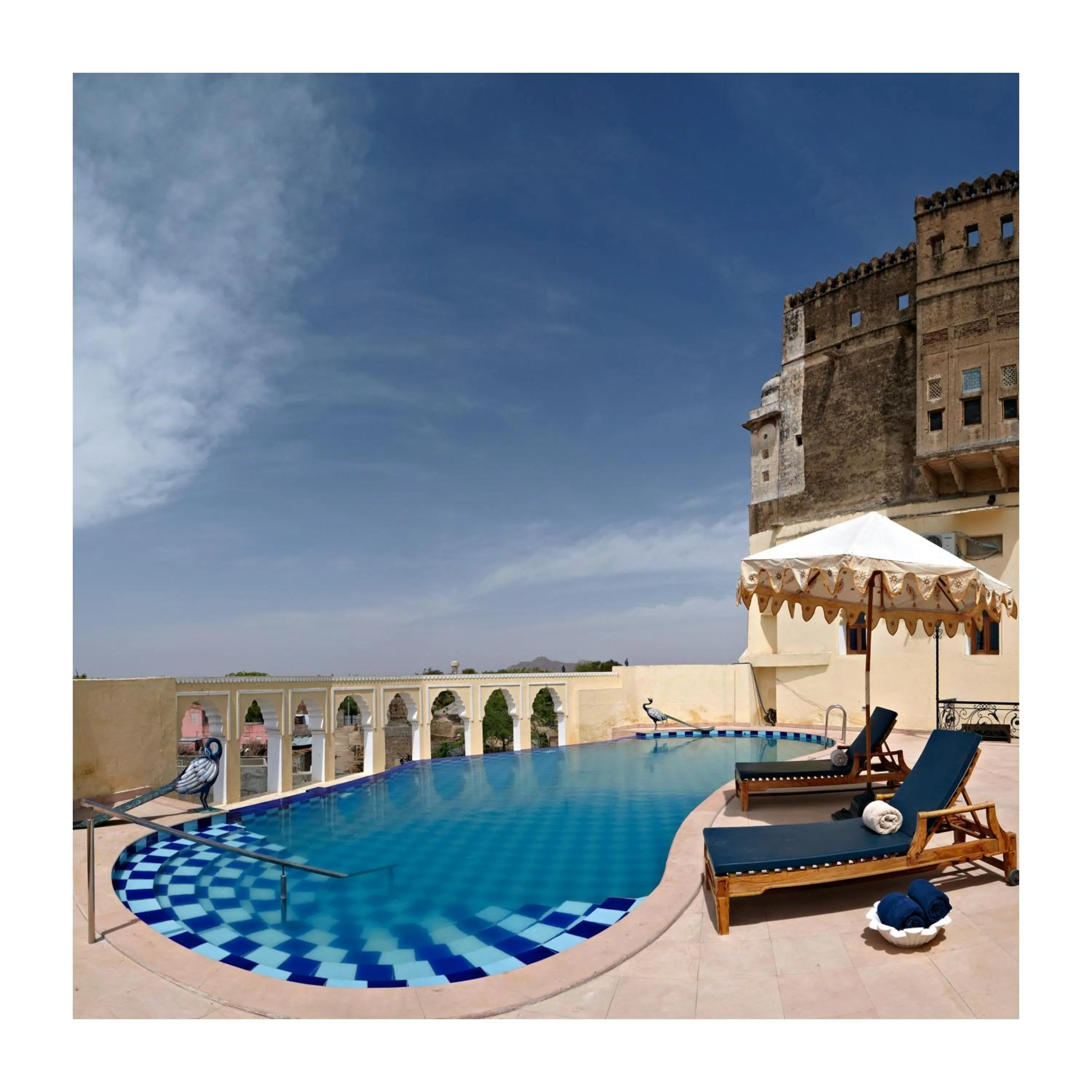 Swimming pool in Fort Barli - A 16th Century Castle