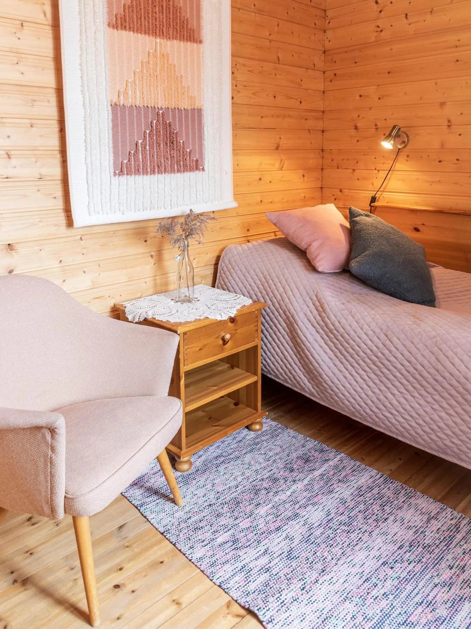 Bedroom, Bed in Napapiirin Järvilomat