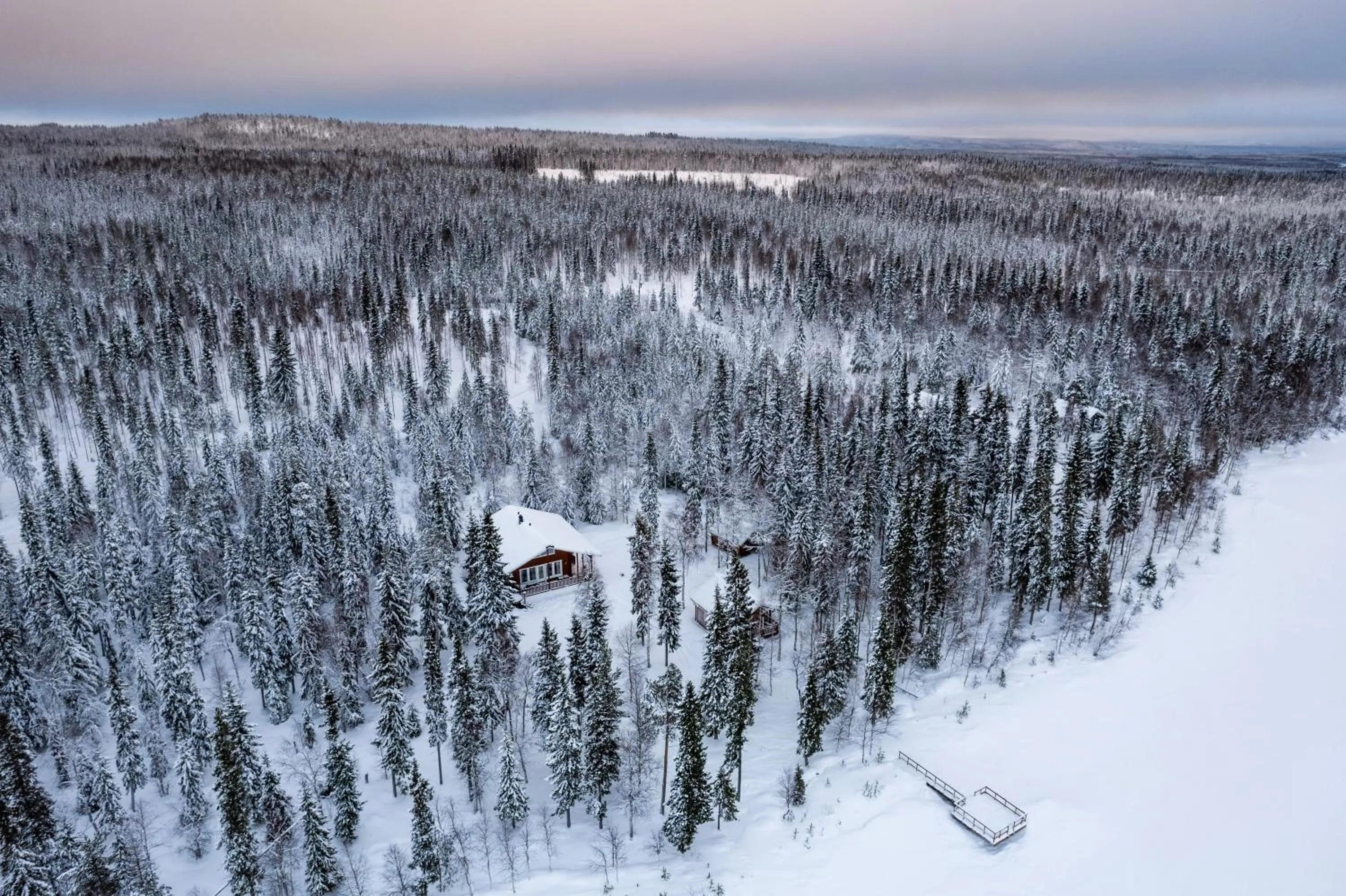 Natural landscape in Napapiirin Järvilomat