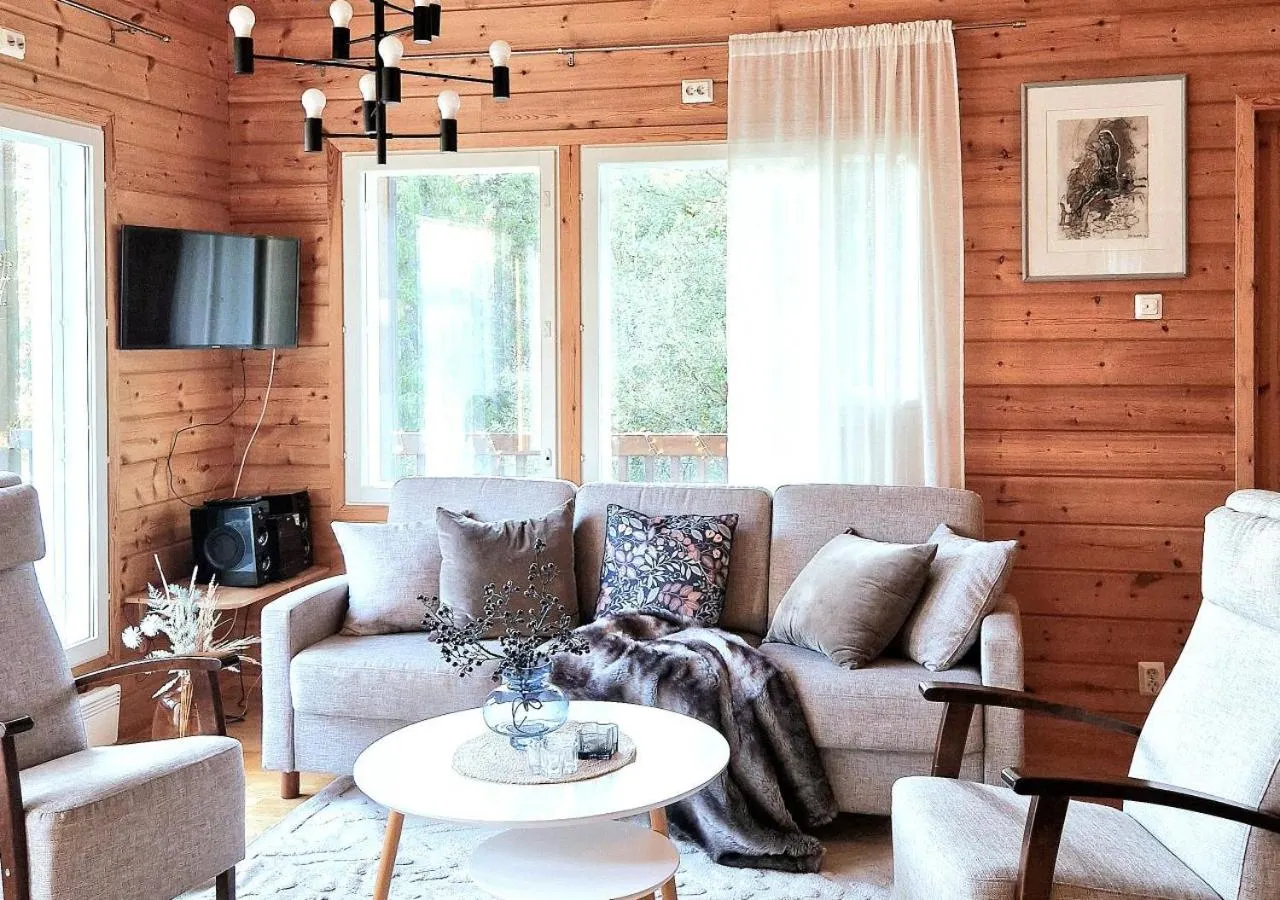 Living room in Napapiirin Järvilomat