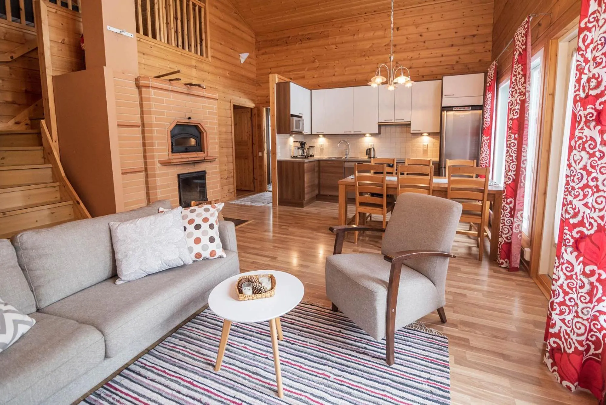 Living room in Napapiirin Järvilomat